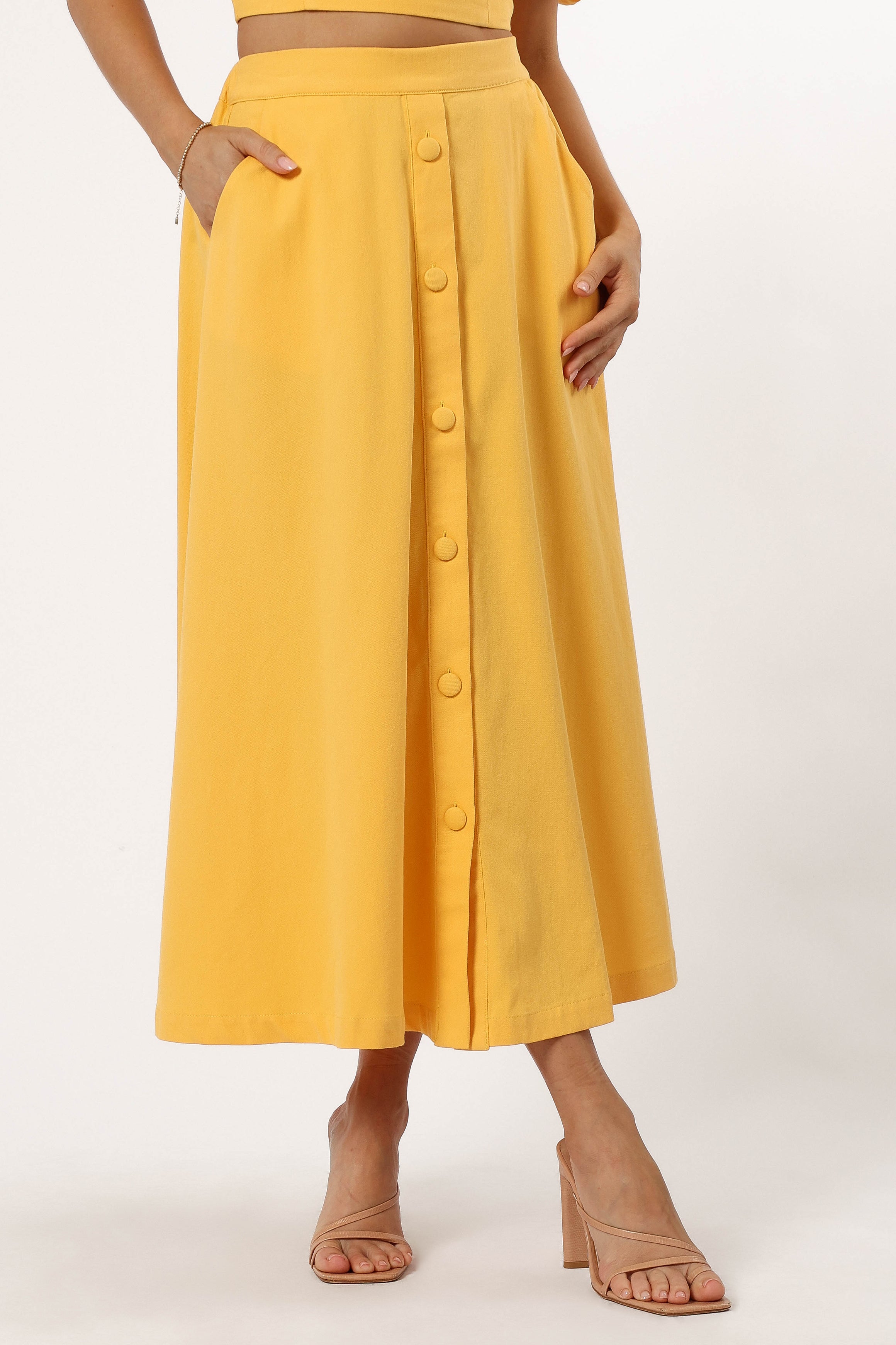 BOTTOMS @Mave Midi Skirt - Sunflower