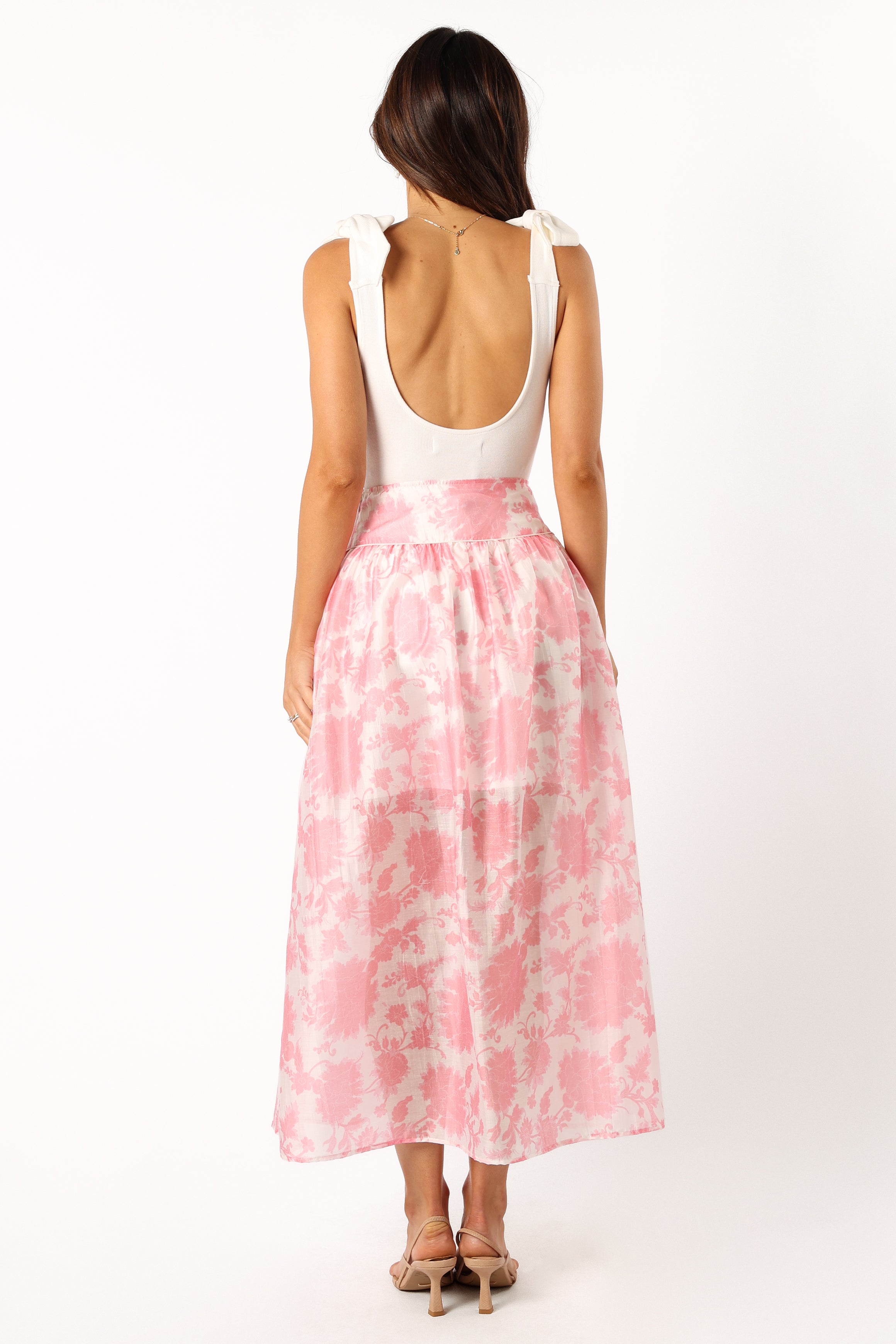 BOTTOMS @Miami Maxi Skirt - Pink Floral