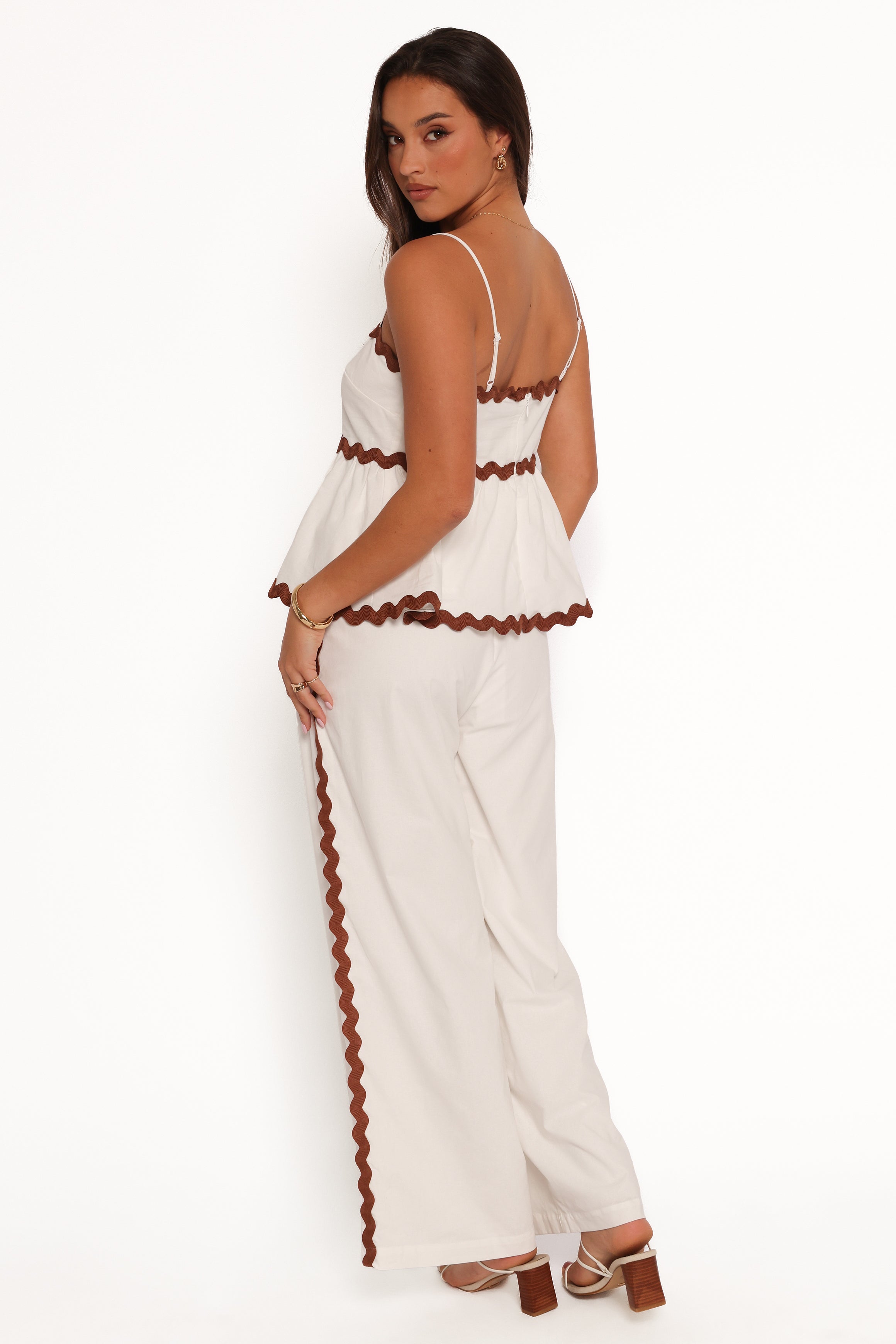 BOTTOMS Mollymook Pant - White Tan