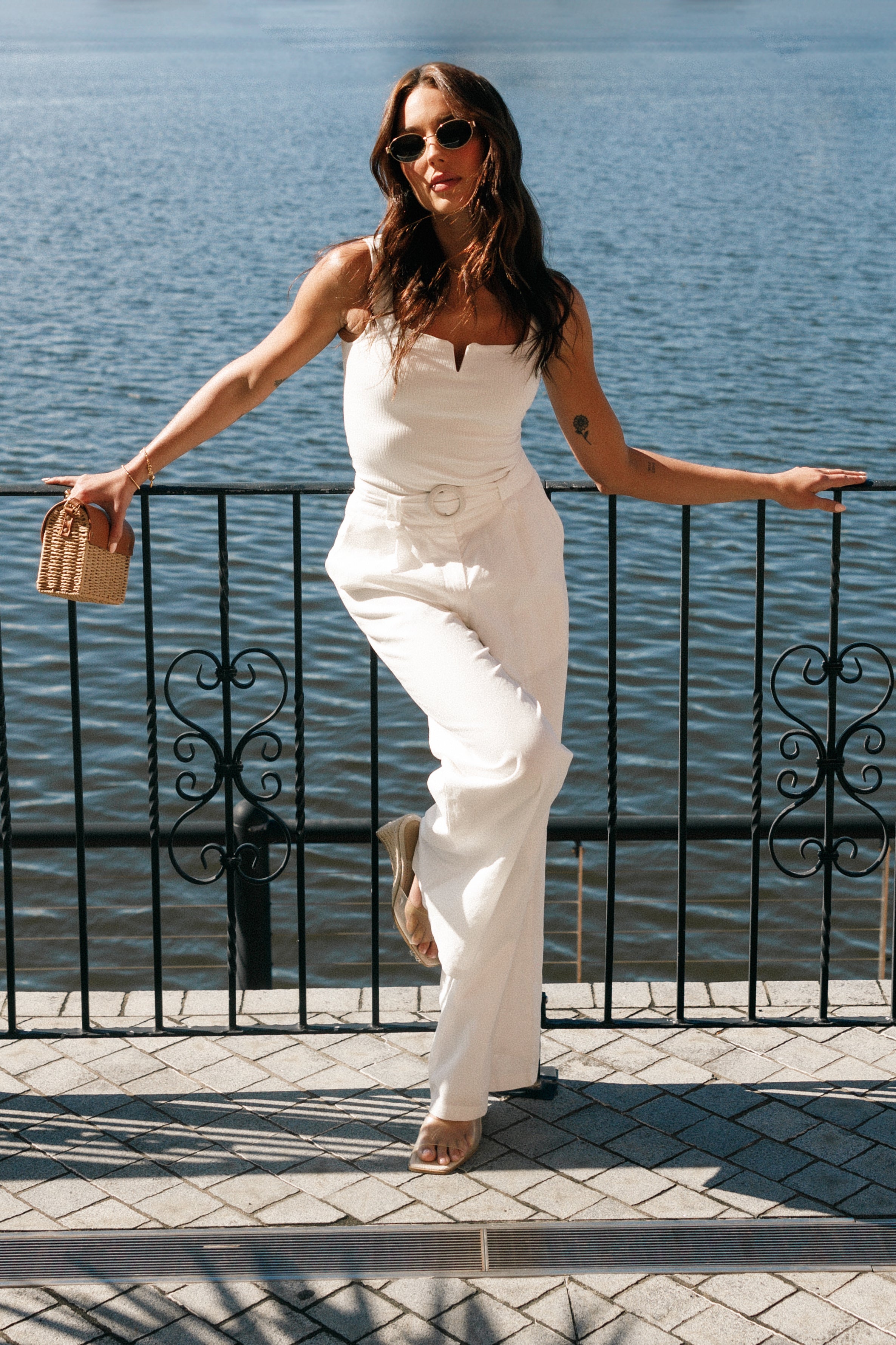 BOTTOMS @Mylia Pant - White (Hold for Euro Summer)