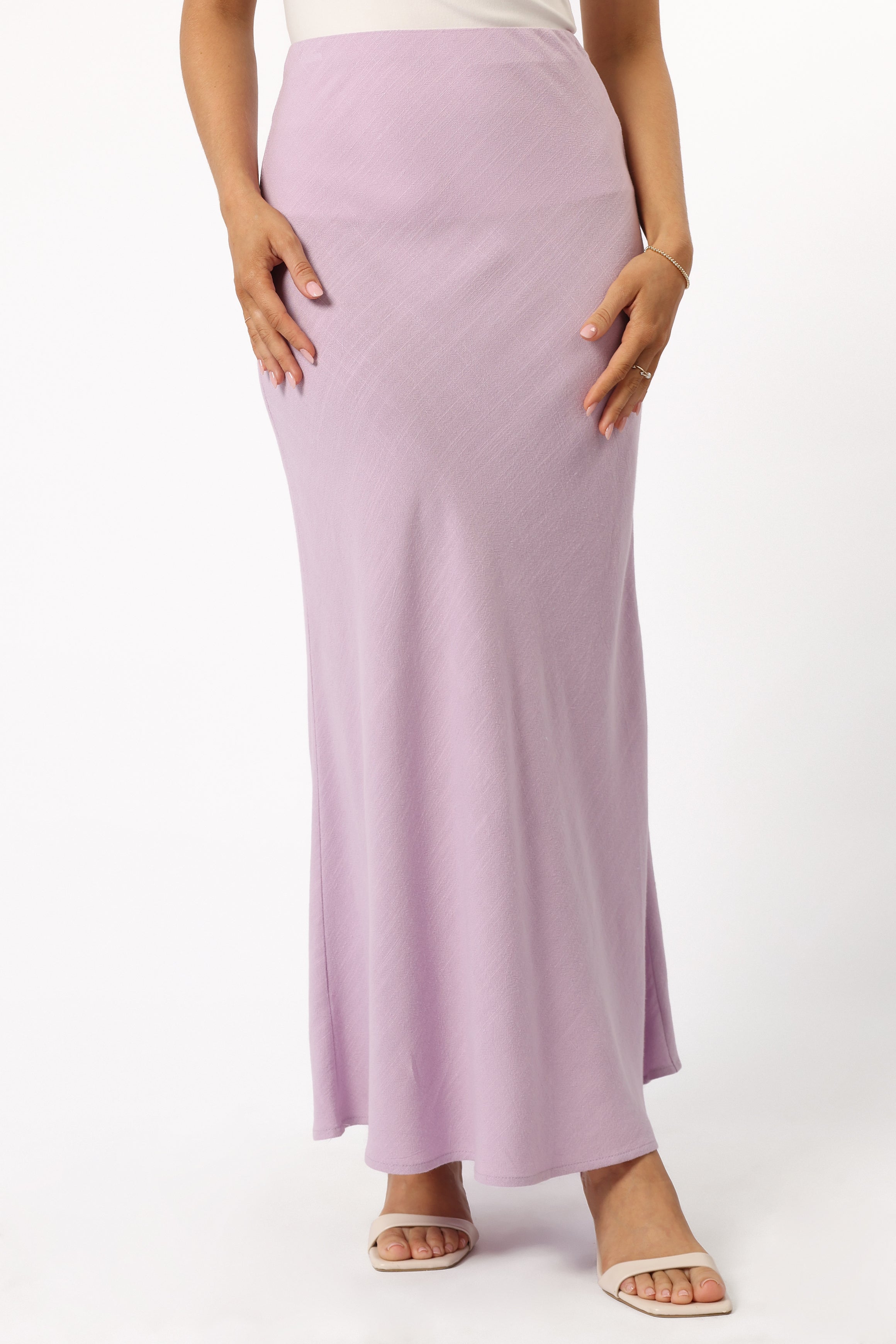 BOTTOMS @Nelle Midi Skirt - Lilac (Hold for Euro Summer)