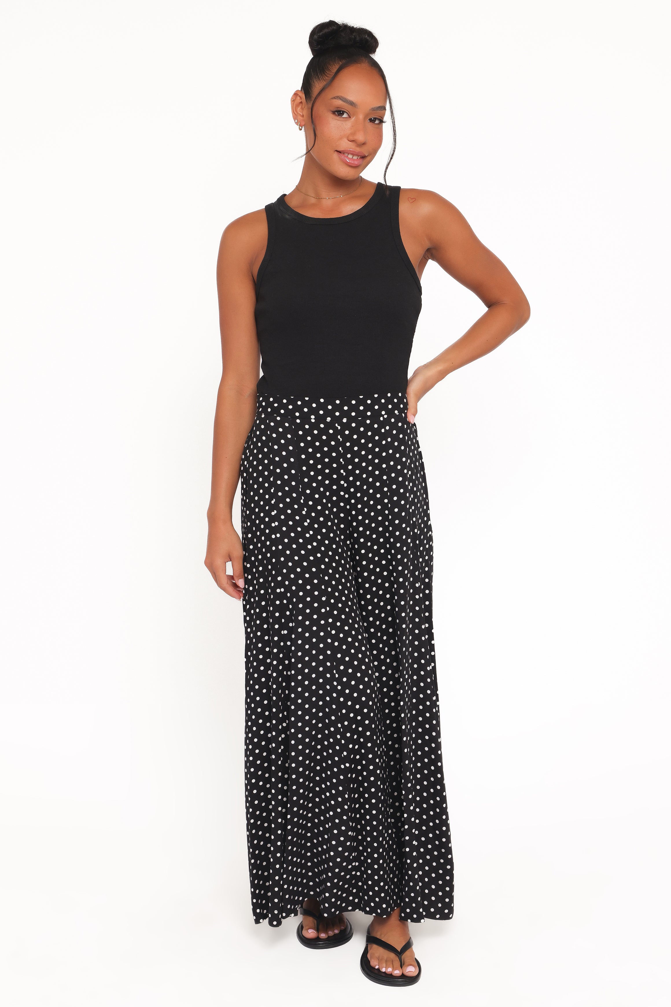 BOTTOMS Neveah Pant - Black Polka Dot