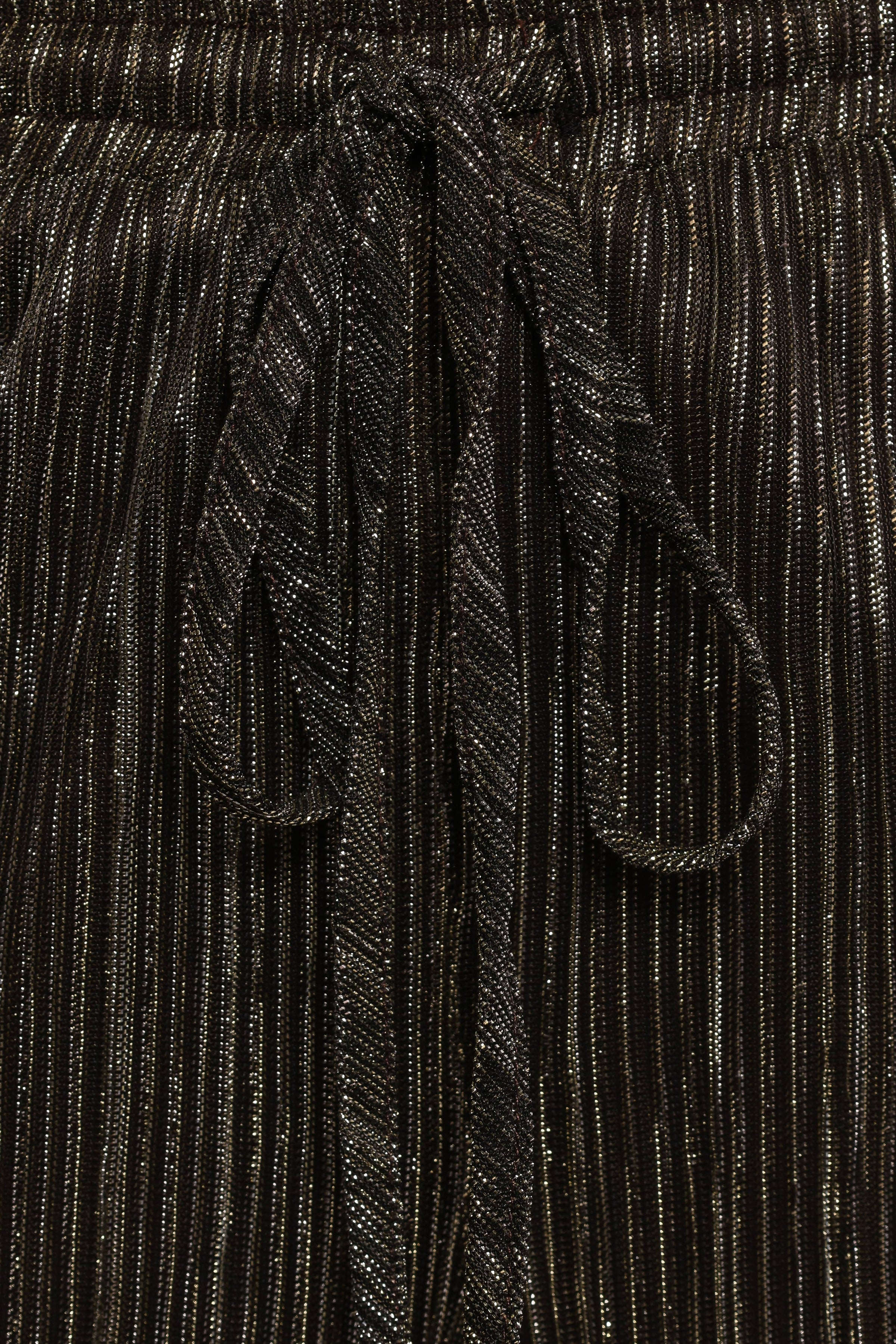 BOTTOMS Nila Sheer Pant - Black Gold