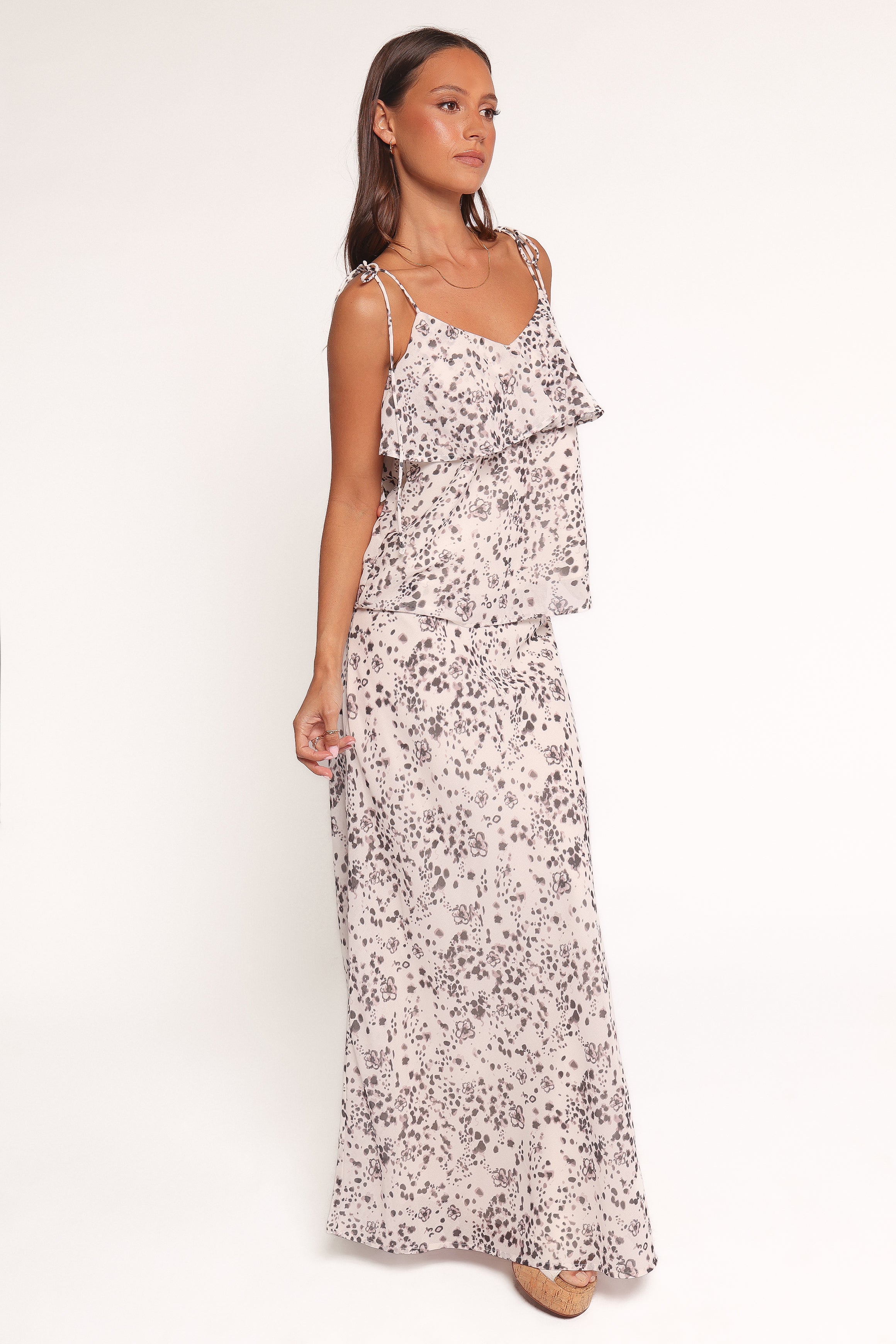 BOTTOMS Noella Maxi Skirt - Blurred Spots