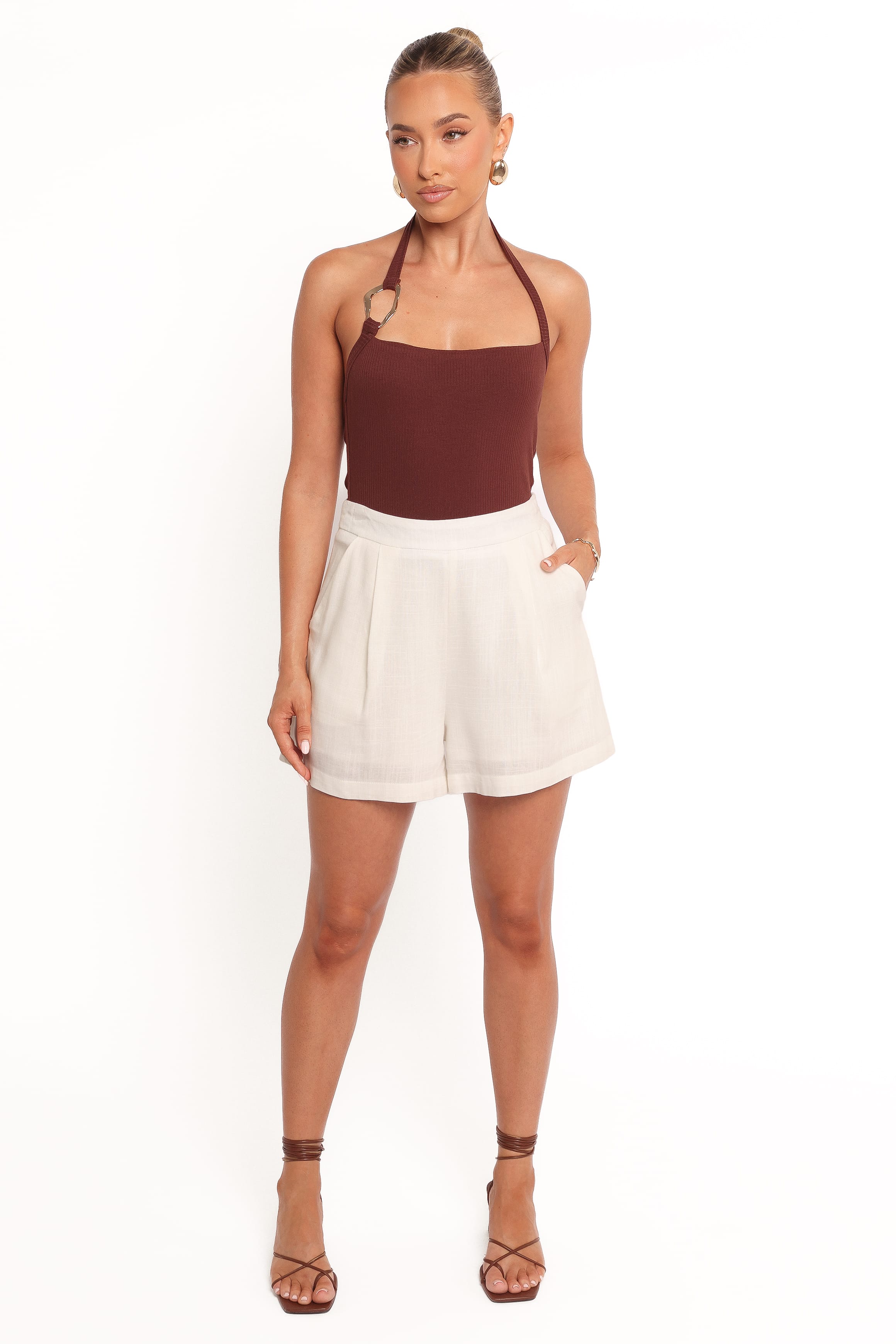 BOTTOMS Olympia Shorts - White