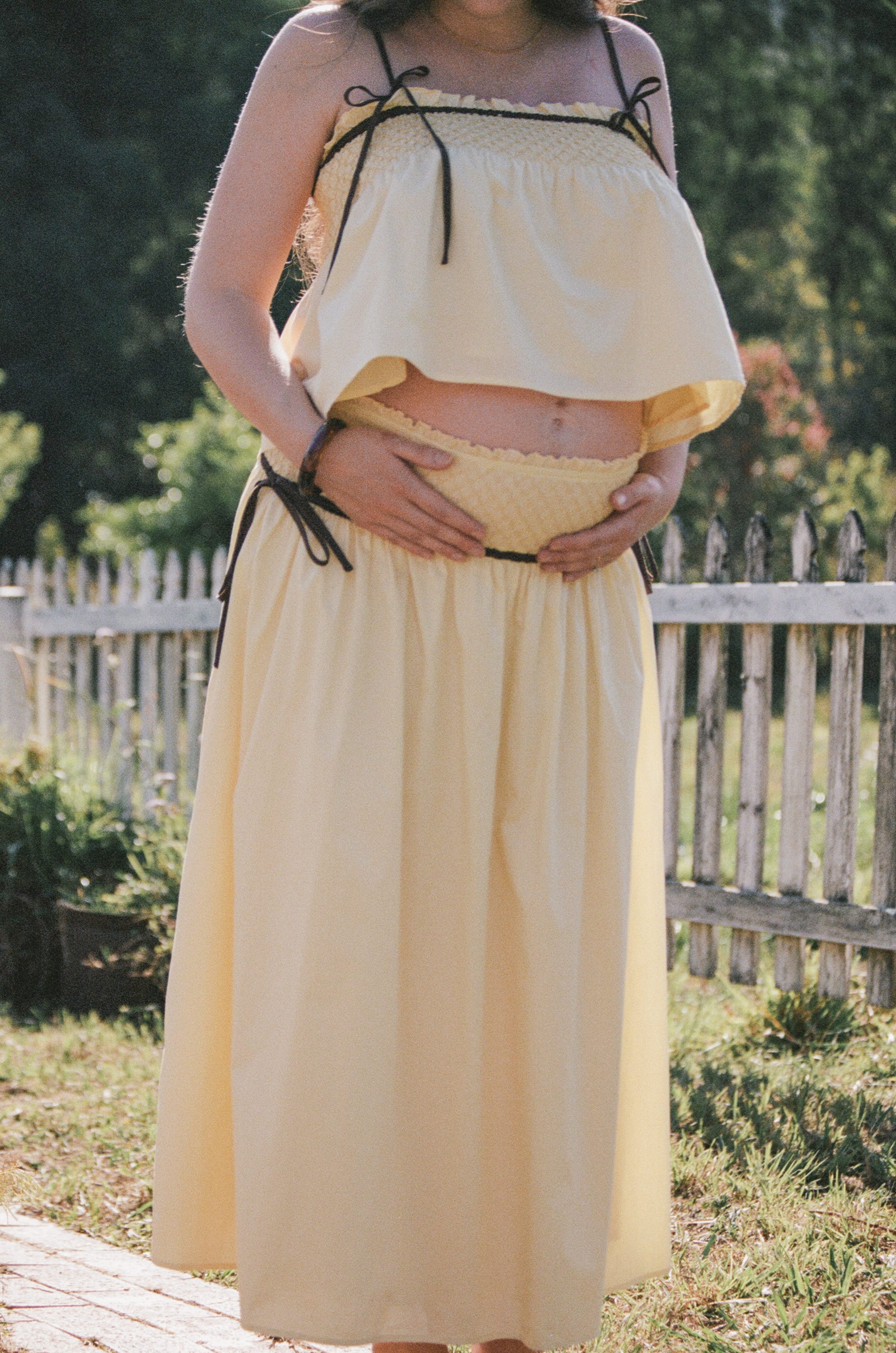 BOTTOMS Orielle Maxi Skirt - Lemon