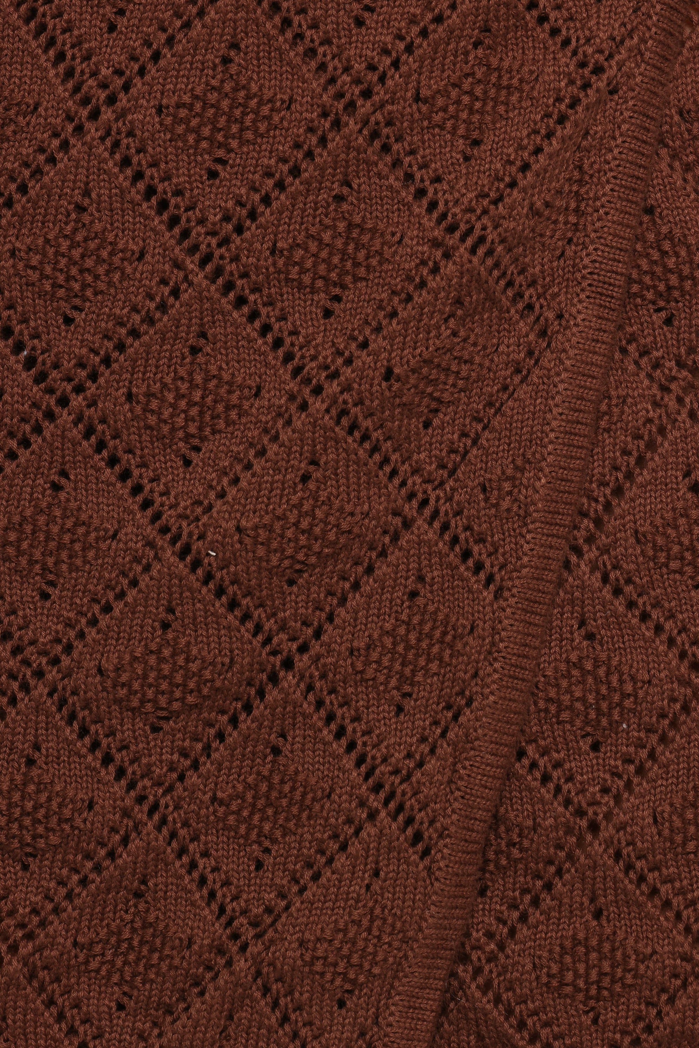 BOTTOMS Palma Knit Mini Skirt - Chocolate