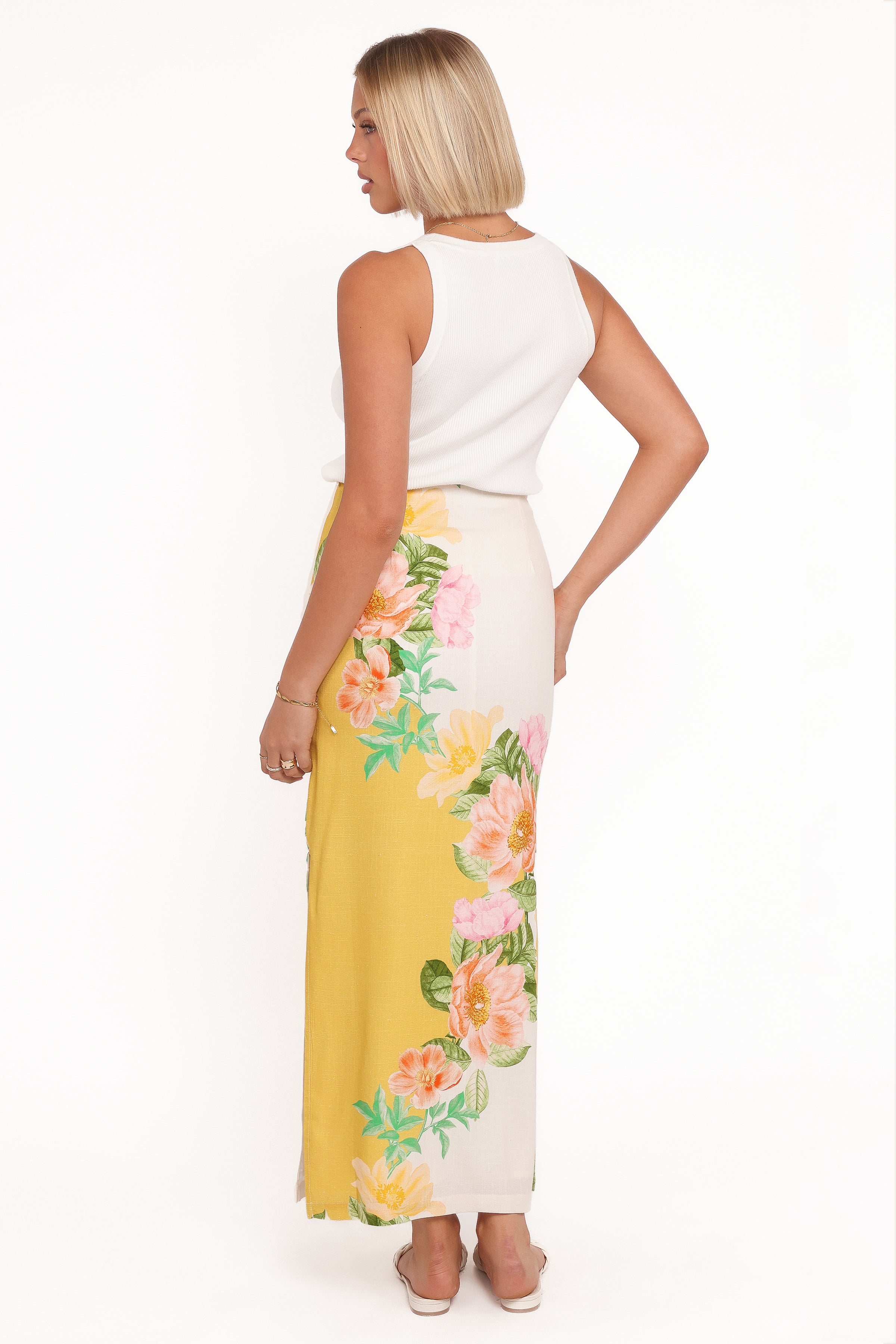 BOTTOMS Peta Maxi Skirt - Yellow Poppy