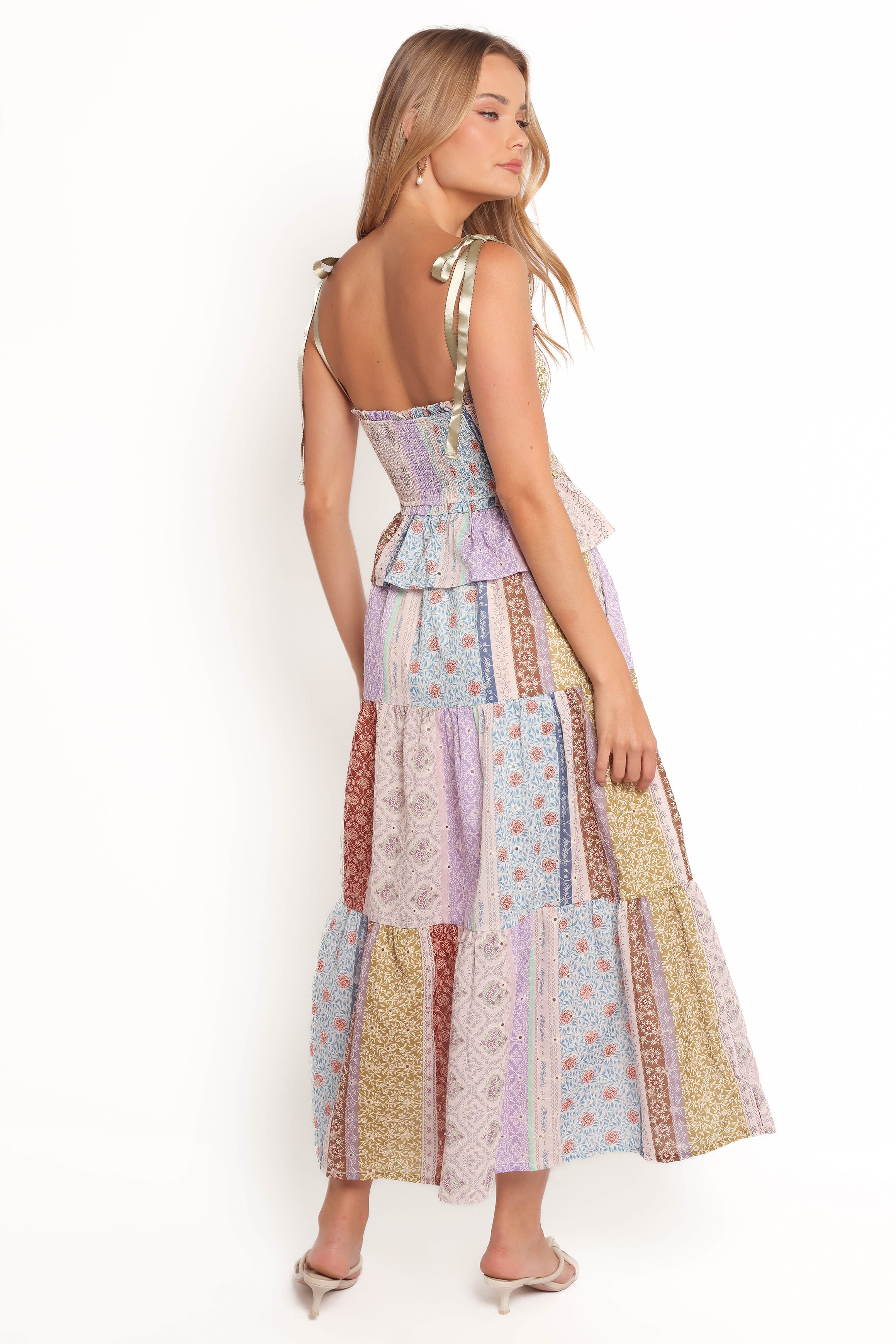 BOTTOMS Petai Patchwork Maxi Skirt - Botanic Multi