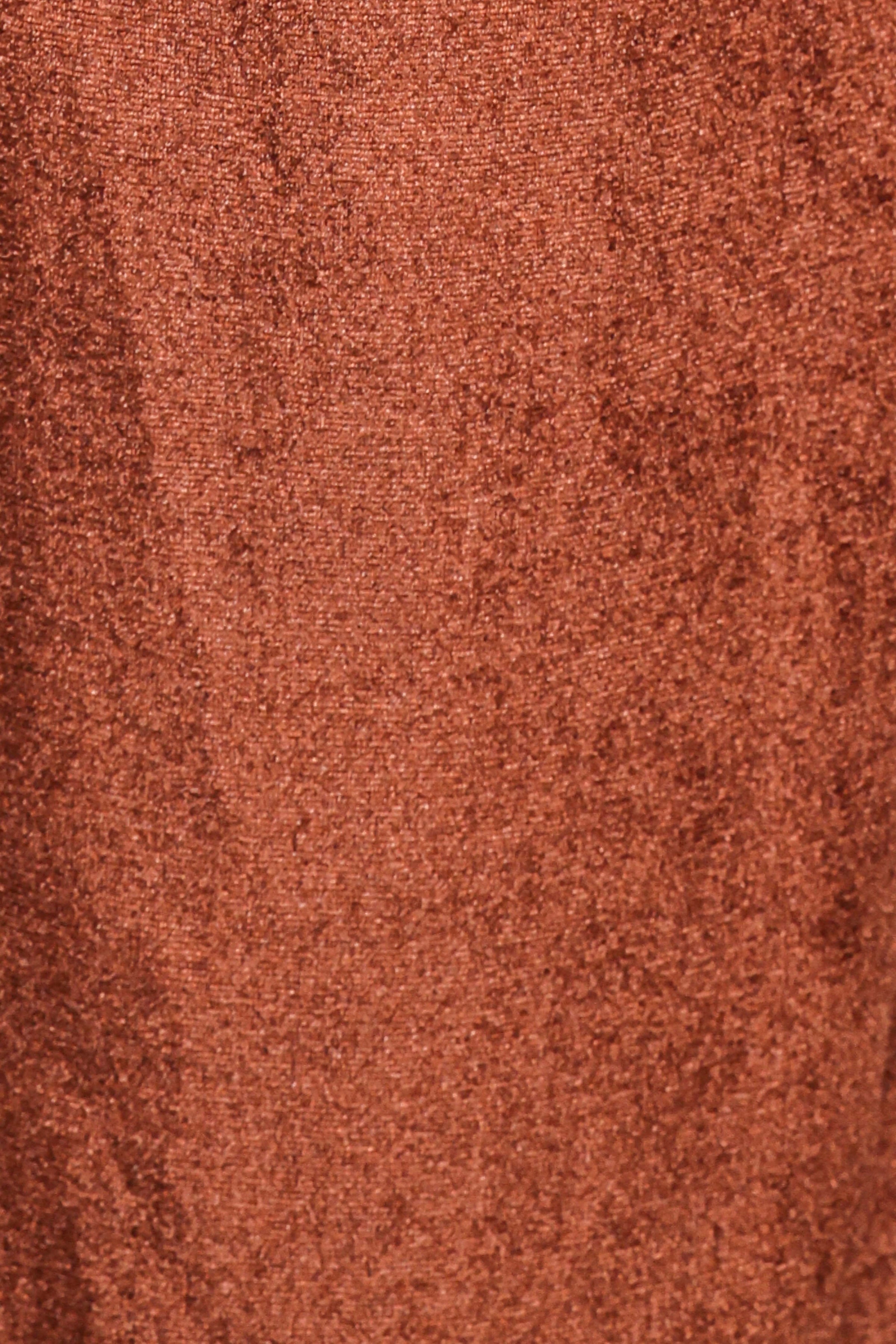 BOTTOMS Riley Stretch Velvet Pant - Chocolate