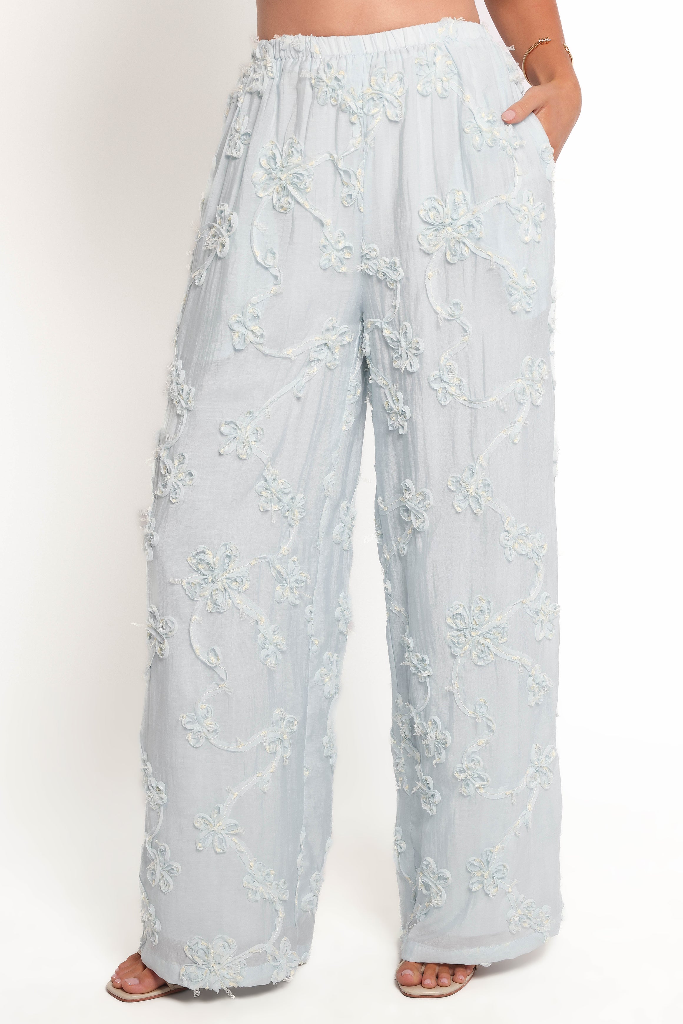 BOTTOMS Robin Pants - Pale Blue