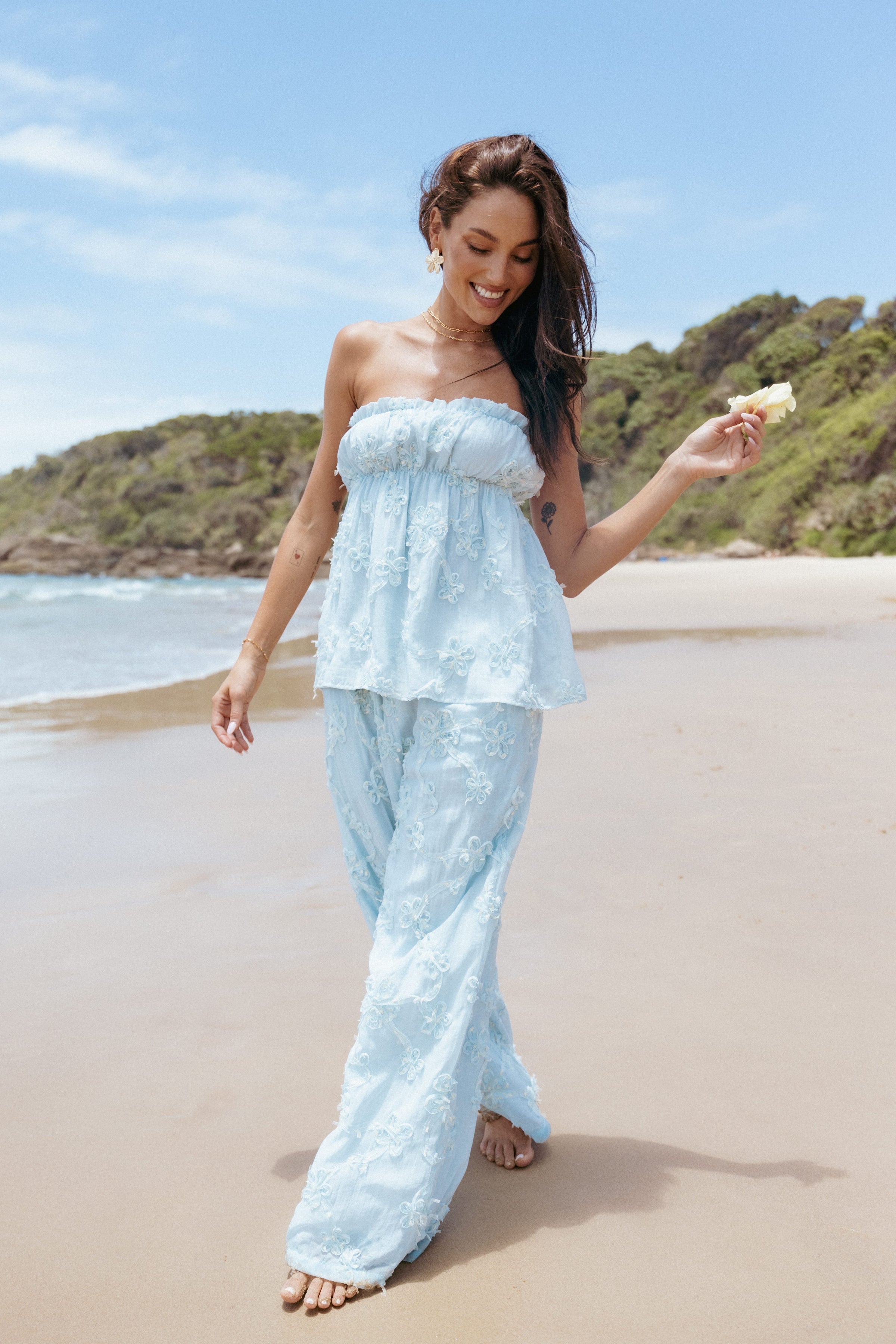 BOTTOMS Robin Pants - Pale Blue