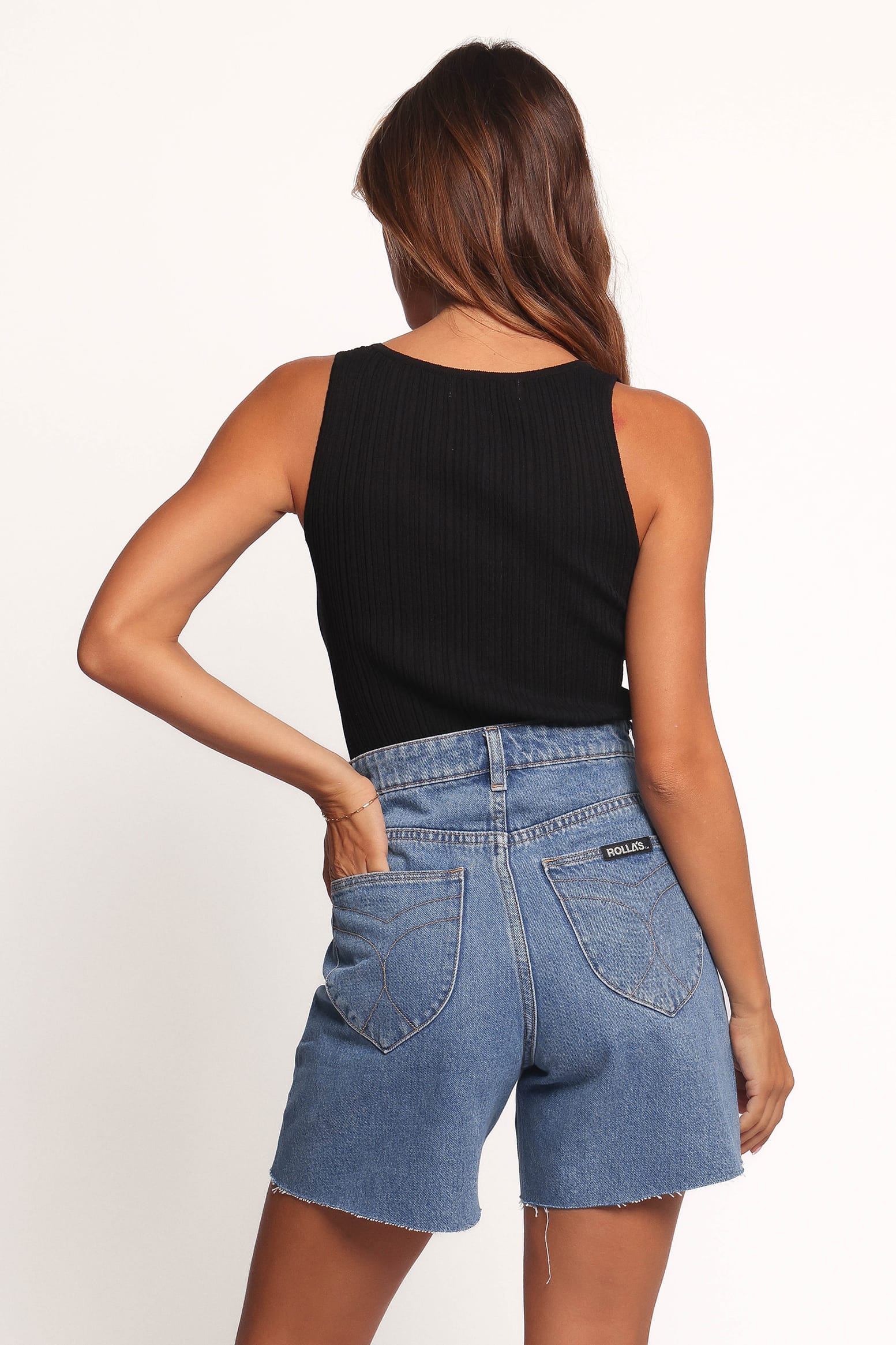 BOTTOMS Rollas 90s Relaxed Short - River Blue