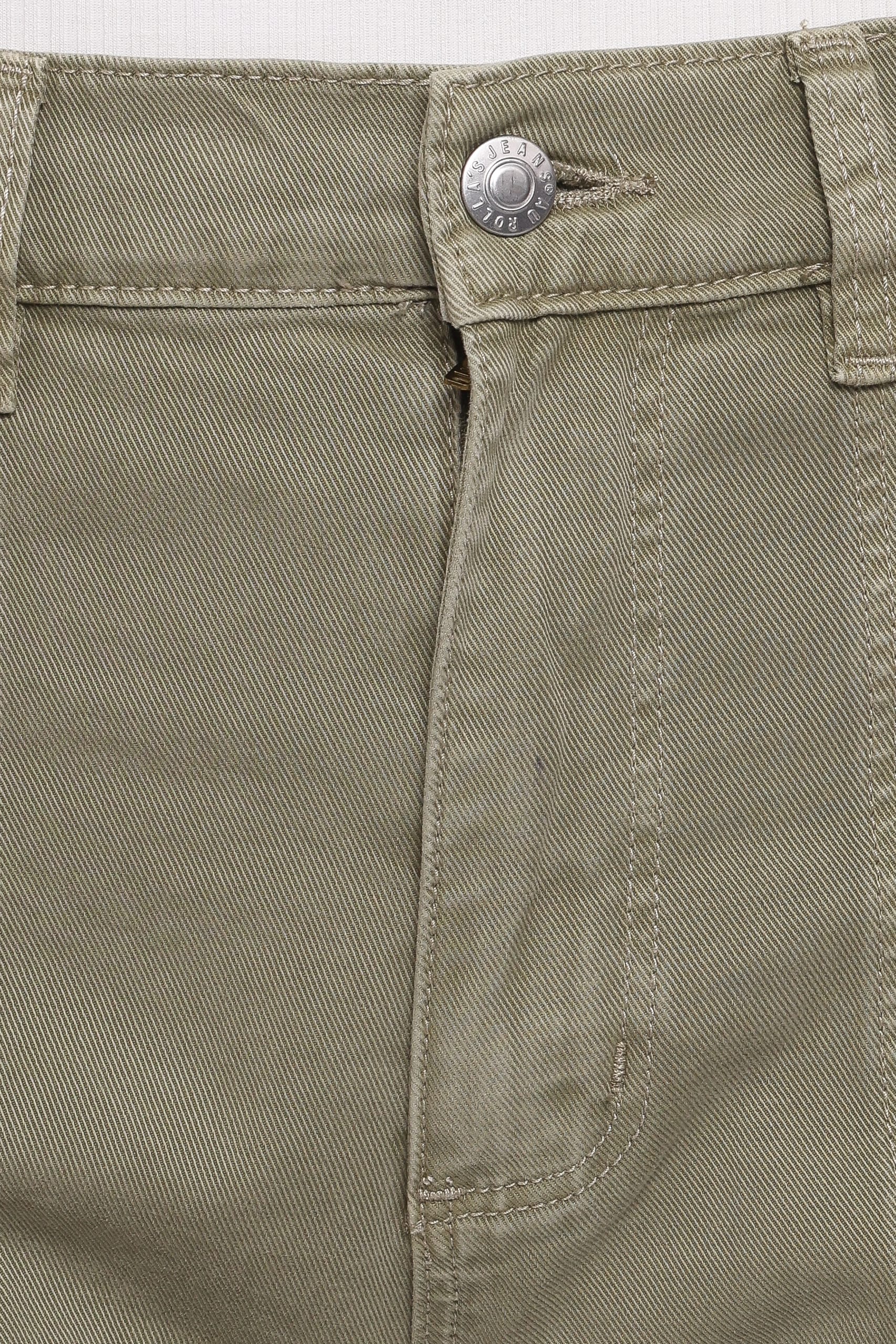 BOTTOMS Rollas Gigi Barrel Drill Jeans - Summer Olive