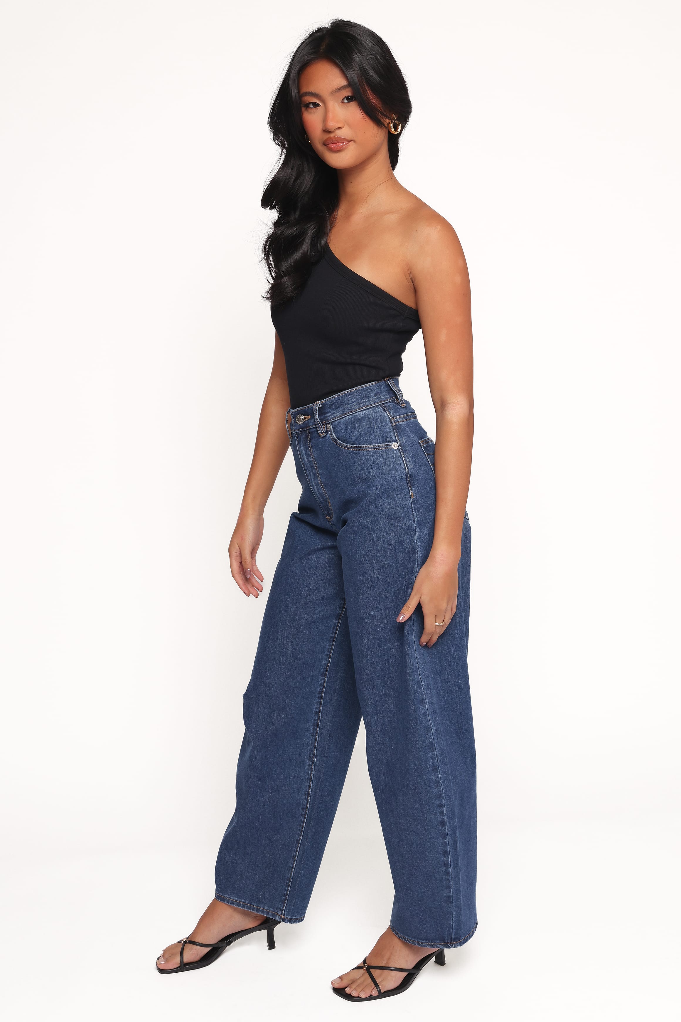 BOTTOMS Rollas Gigi Barrel Jeans - Forever Blue