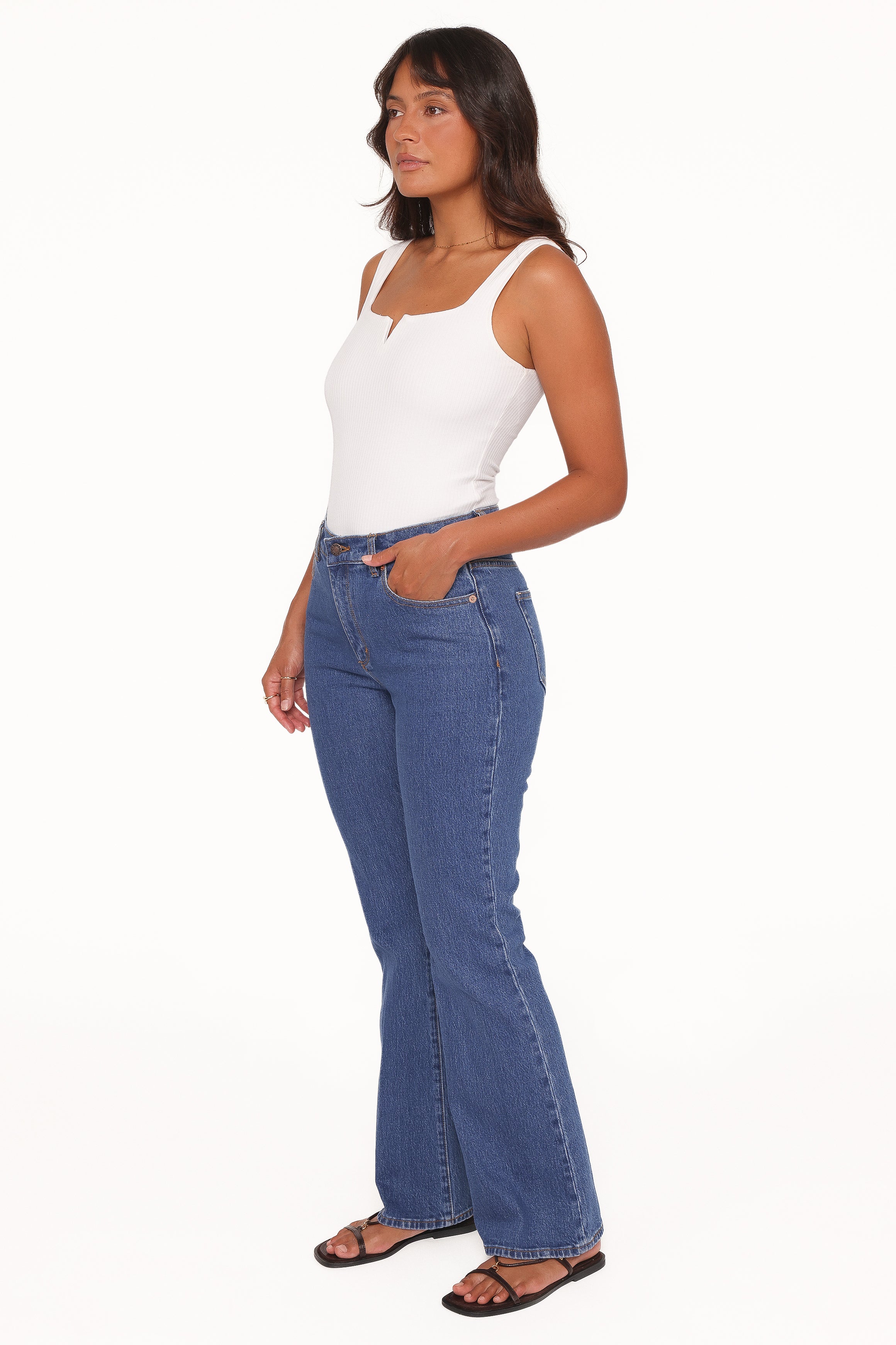 BOTTOMS Rollas Midtown Bootcut Jeans - Canyon Stone