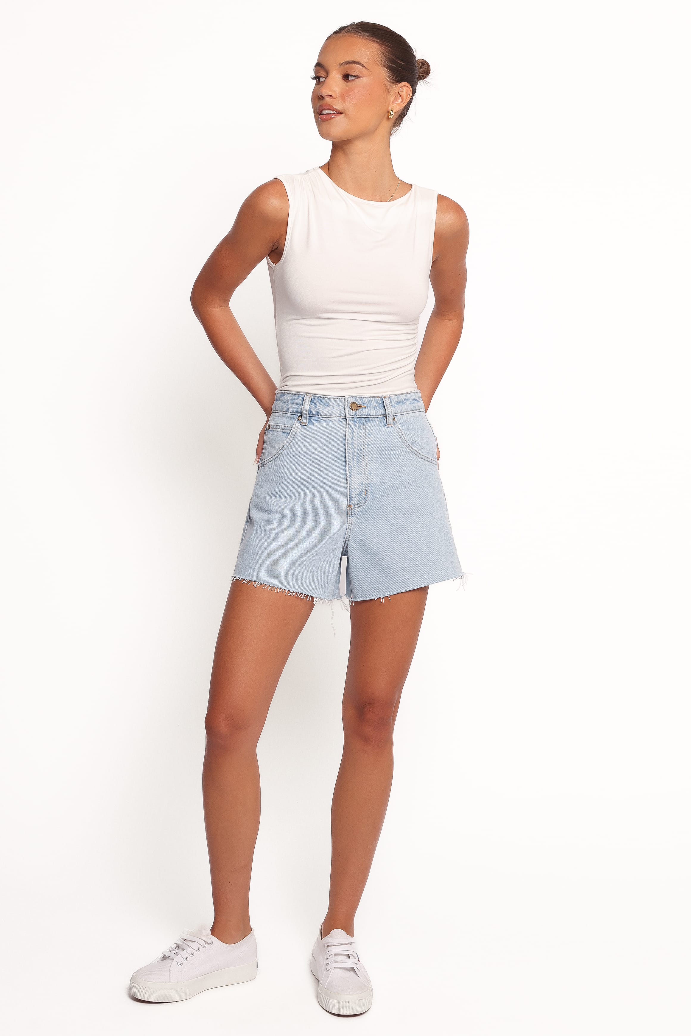 BOTTOMS Rollas Mirage Short - Nina Blue Organic