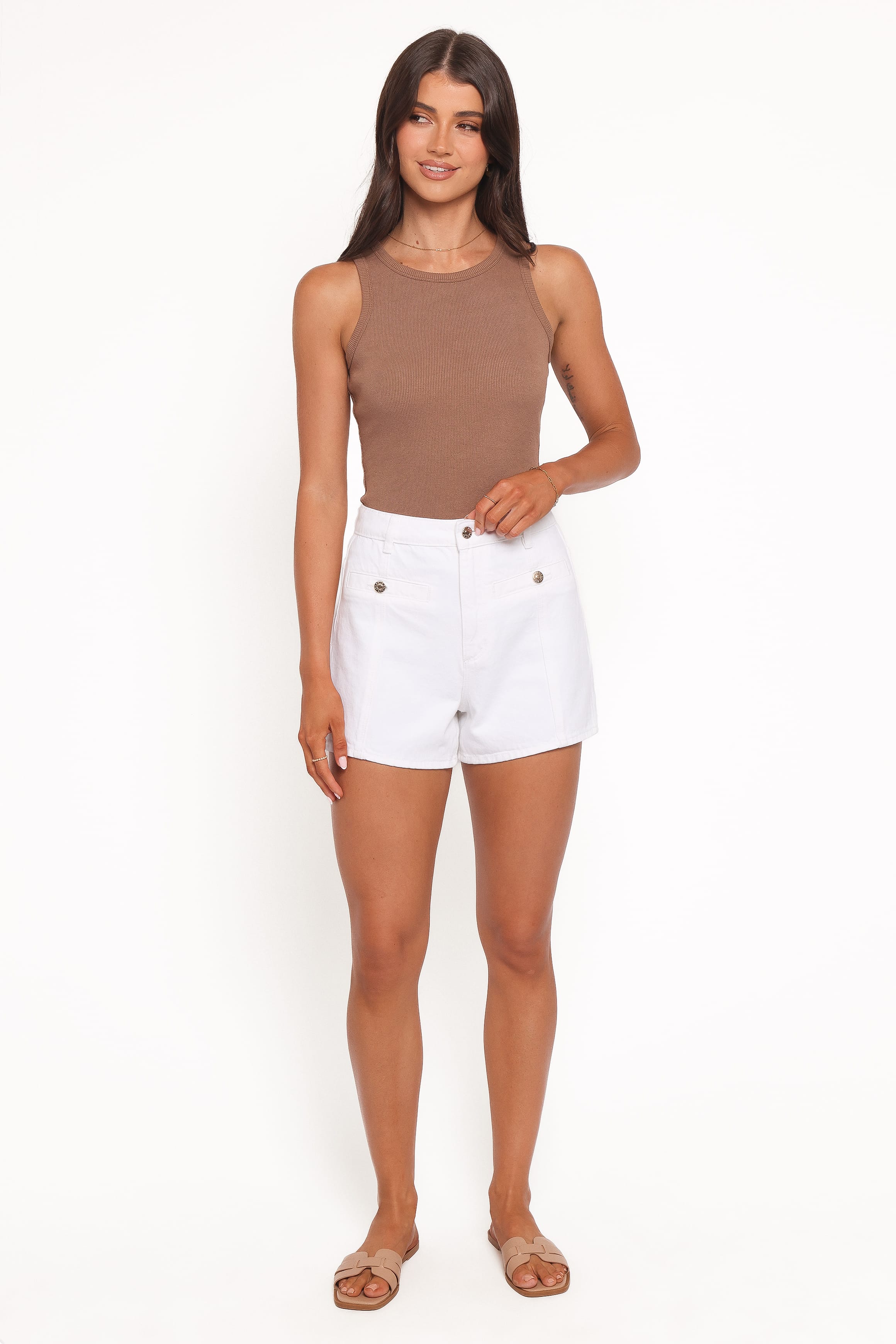 BOTTOMS Rollas Mirage Short - White Gold