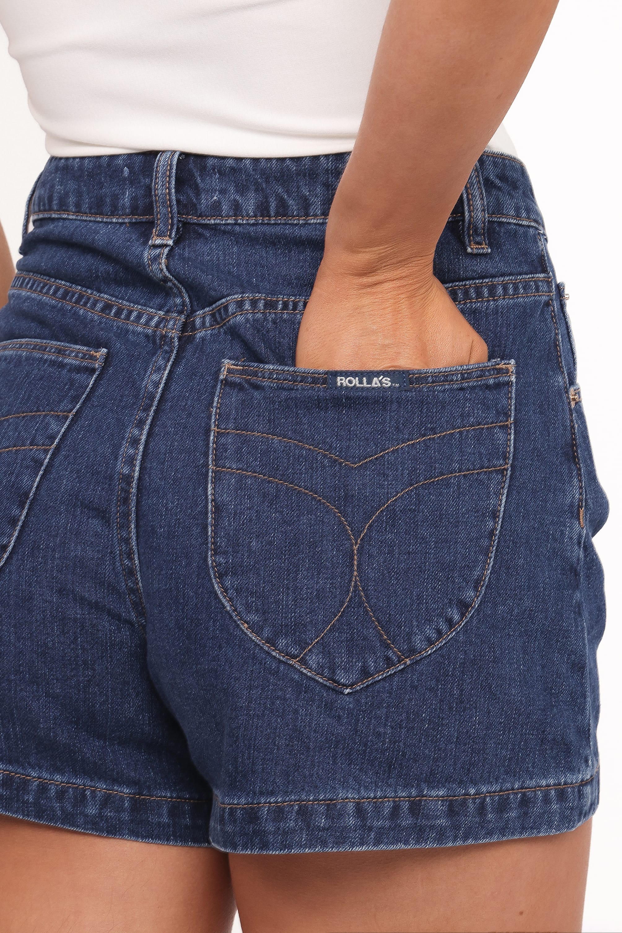 BOTTOMS Rollas Mirage Shorts - Pacific Blue