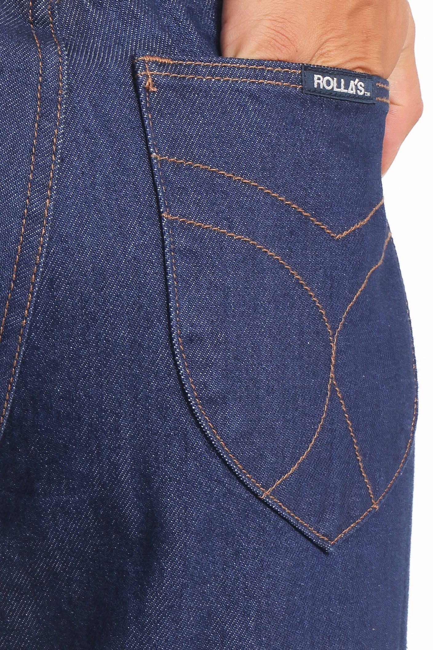 BOTTOMS Rollas Relaxed Sailor Long Deco Jeans - Soho Blue