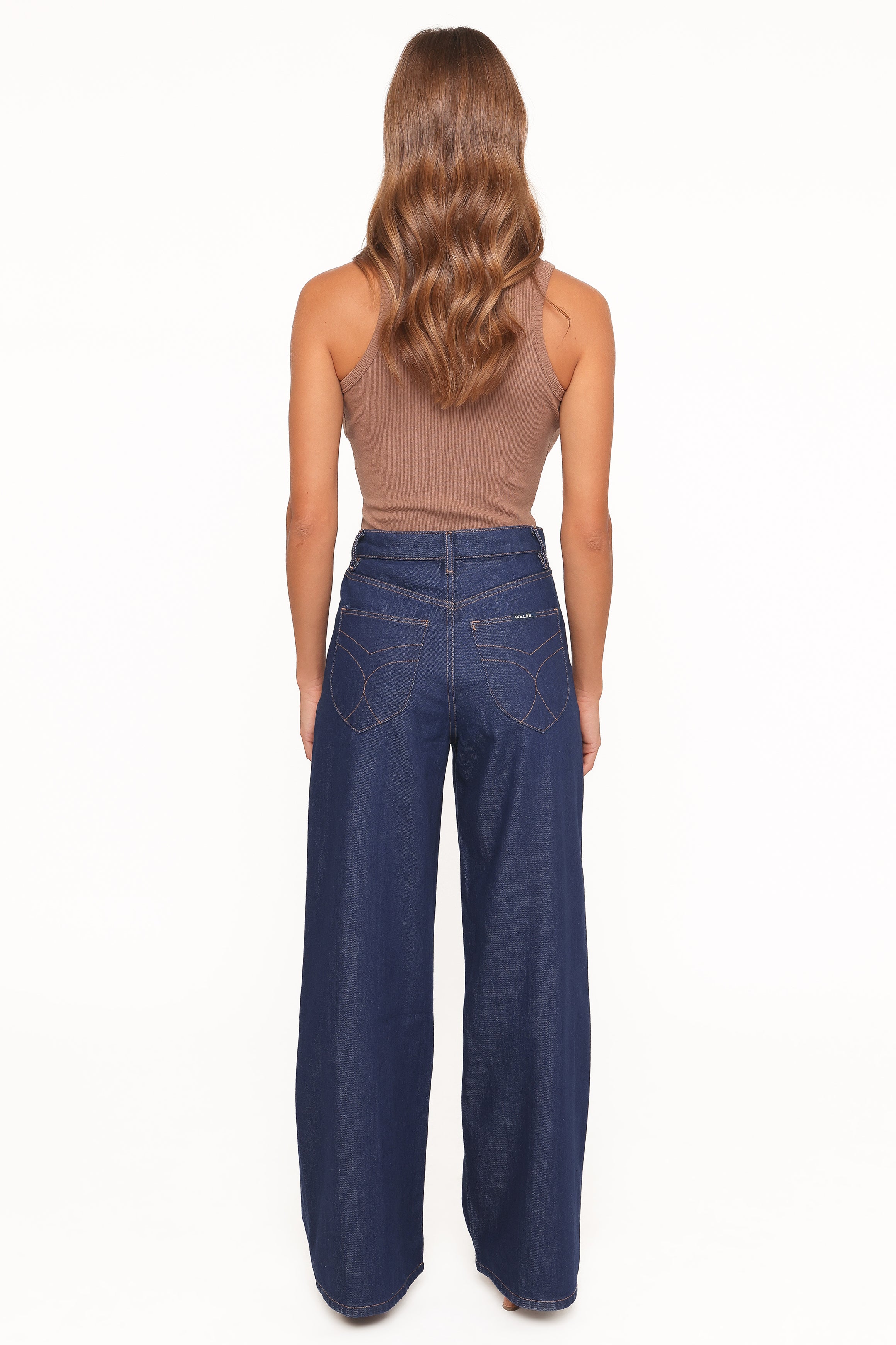 BOTTOMS Rollas Relaxed Sailor Long Deco Jeans - Soho Blue