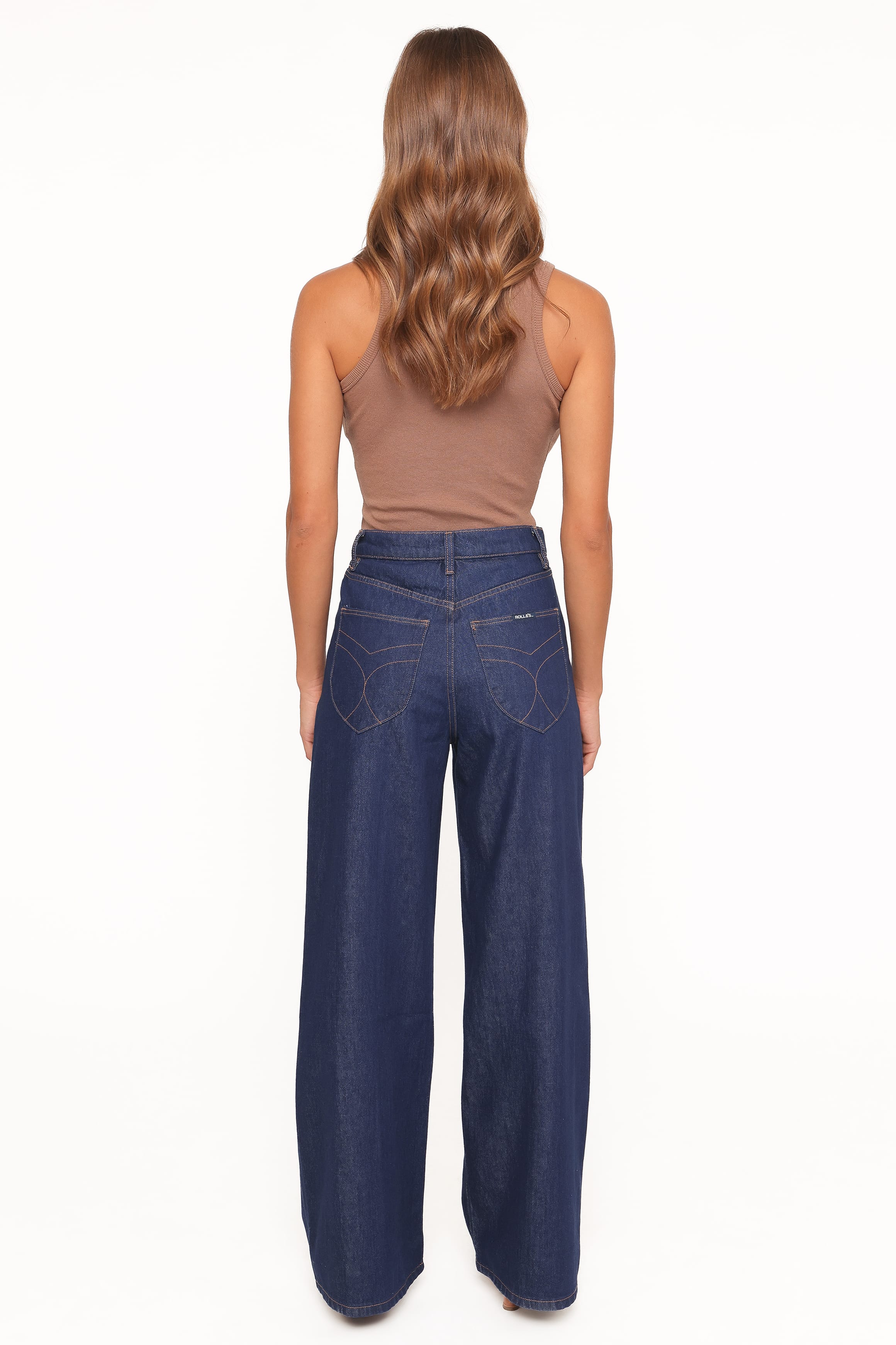 BOTTOMS Rollas Relaxed Sailor Long Deco Jeans - Soho Blue