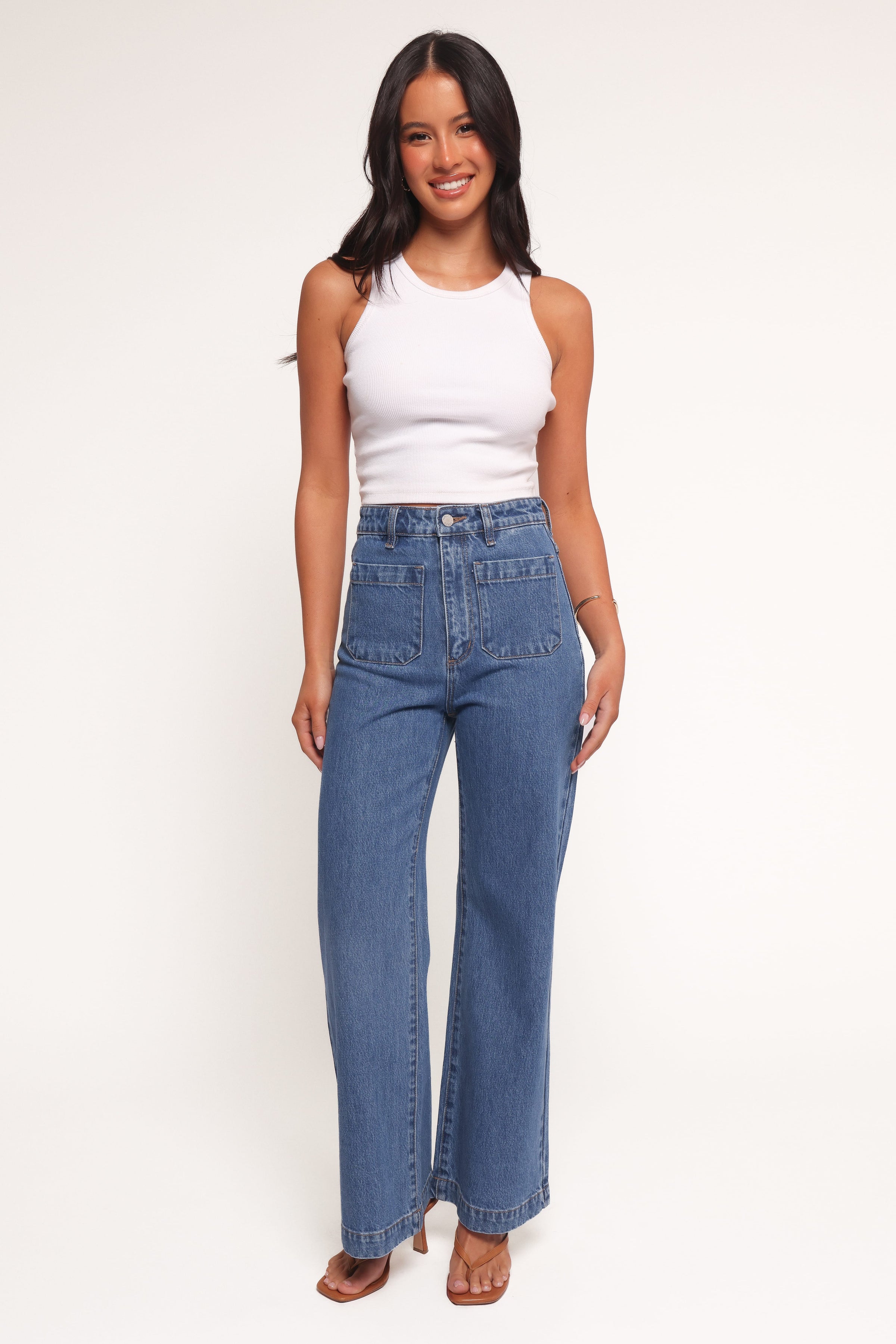 BOTTOMS Rollas Sailor Jeans - Ashley Blue