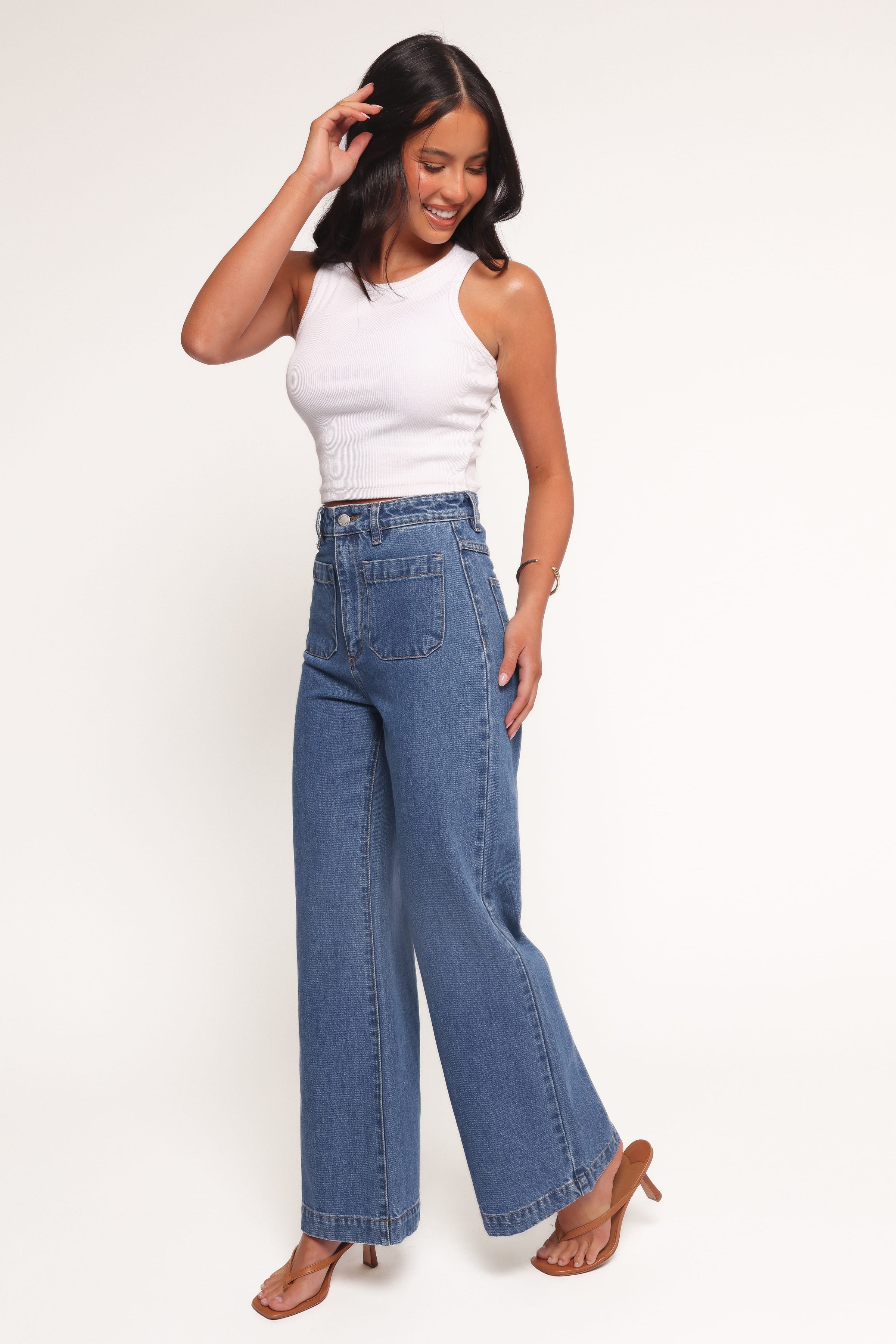 BOTTOMS Rollas Sailor Jeans - Ashley Blue