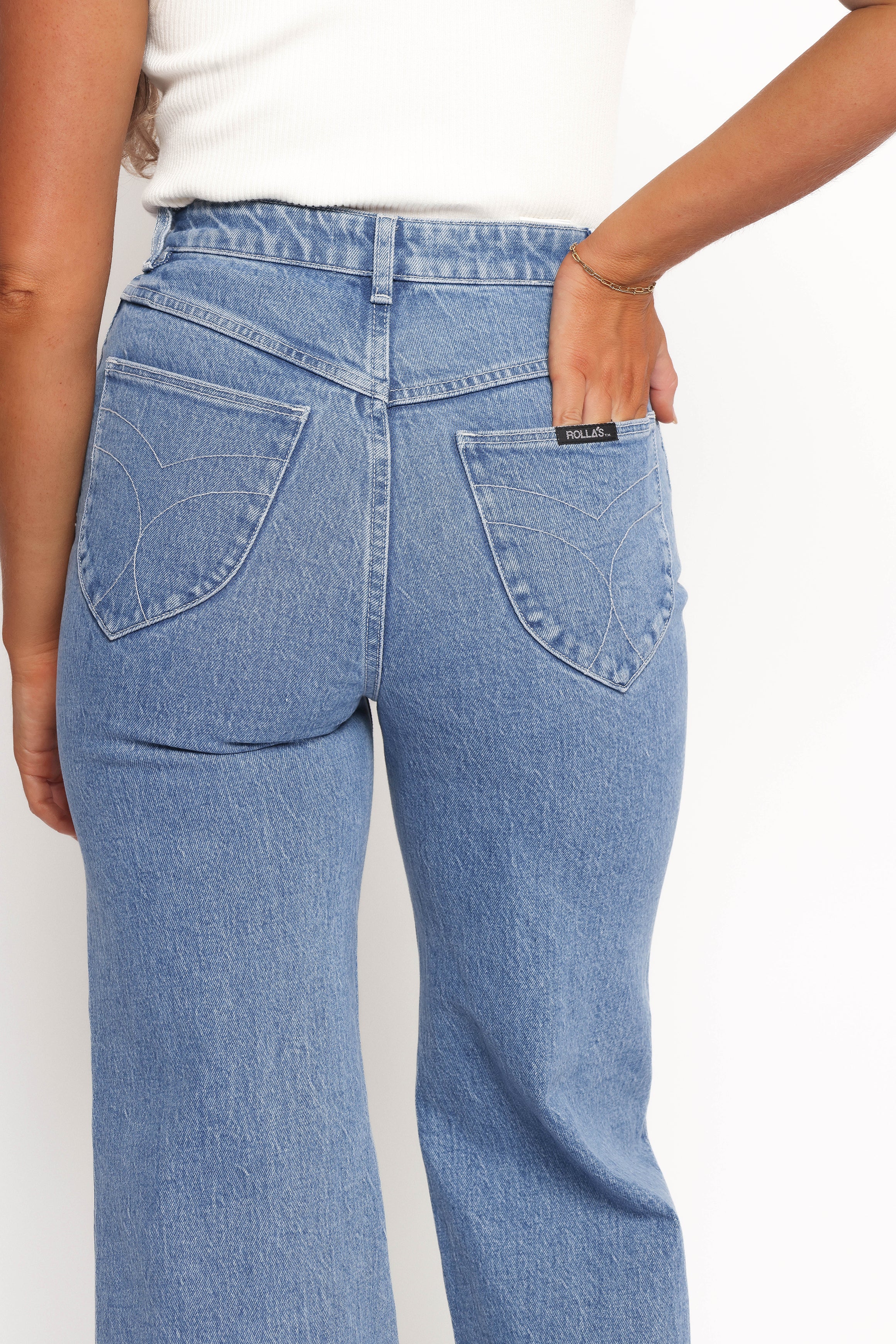 BOTTOMS Rollas Sailor Jeans - Lily Blue
