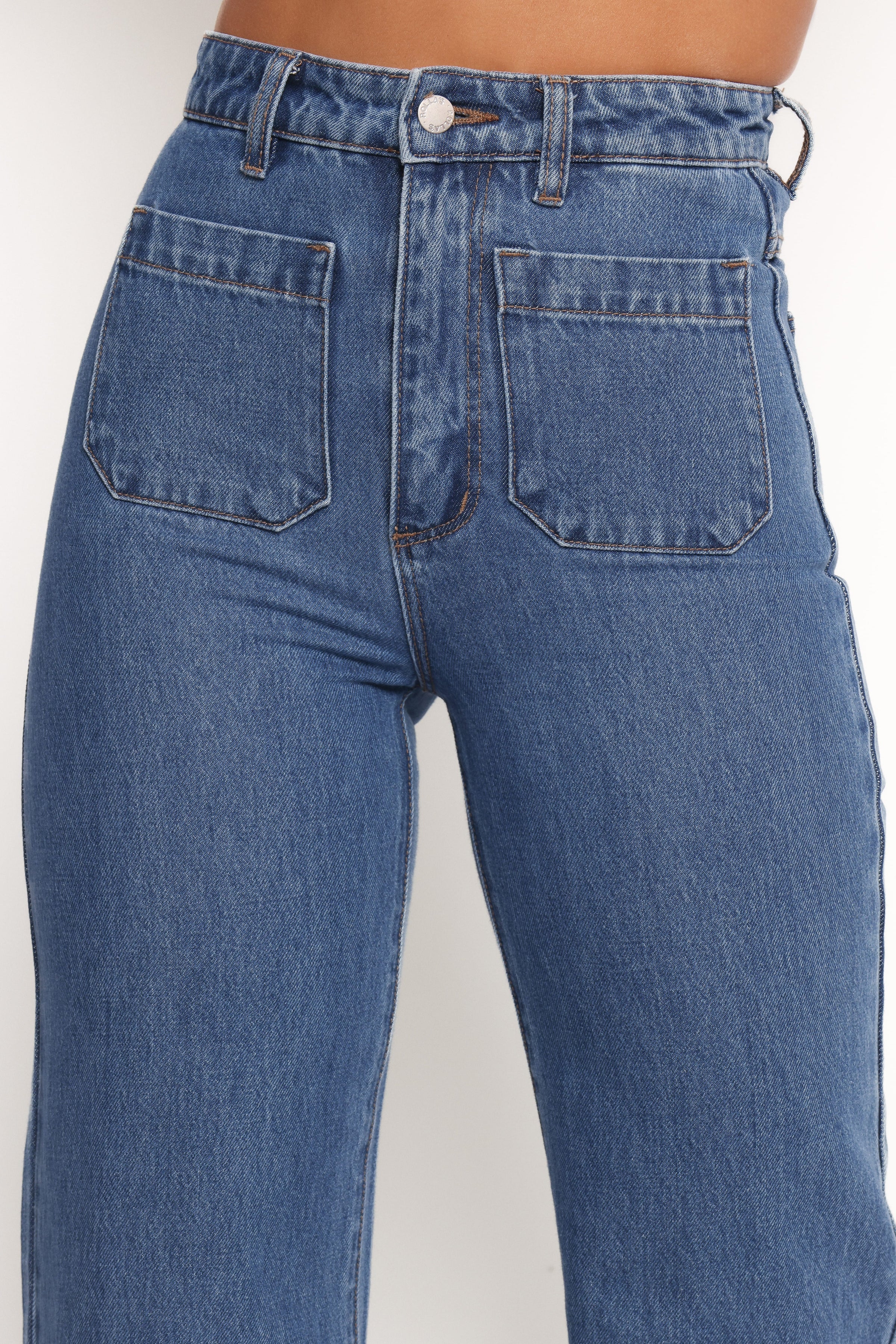 BOTTOMS Rollas Sailor Jeans Long - Ashley Blue