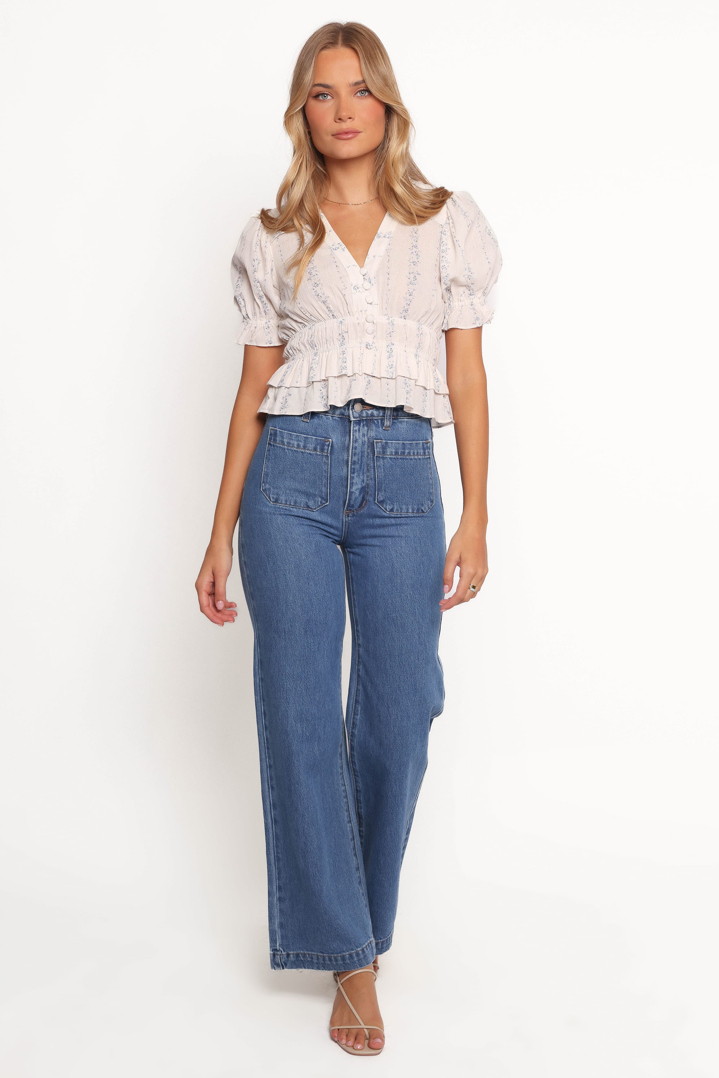 BOTTOMS Rollas Sailor Jeans Long - Ashley Blue