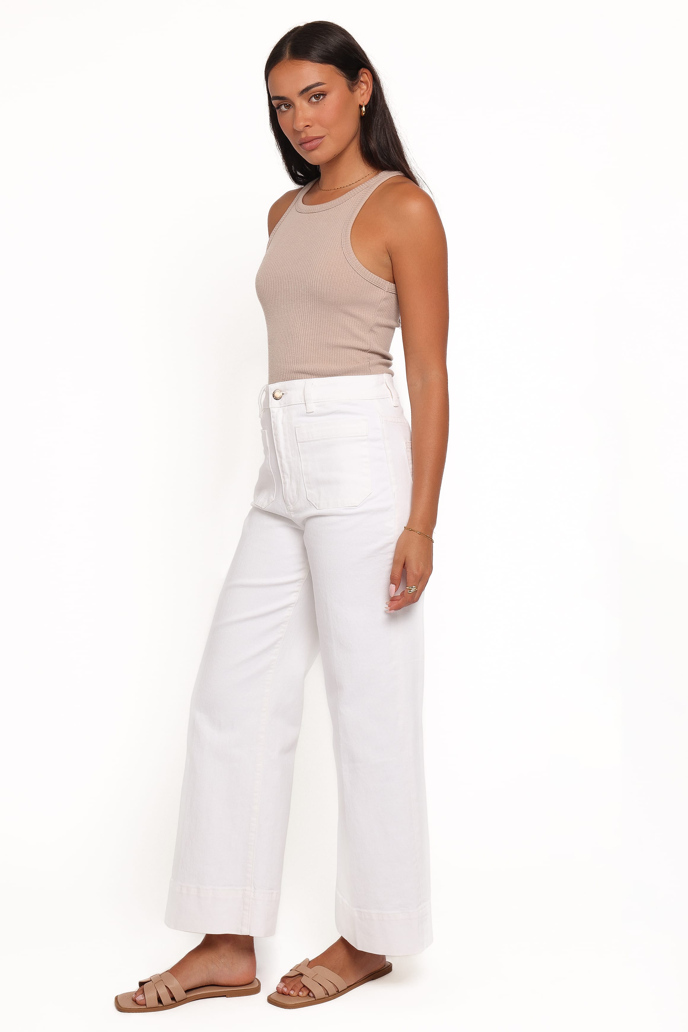 BOTTOMS Rollas Sailor Jeans - White Gold