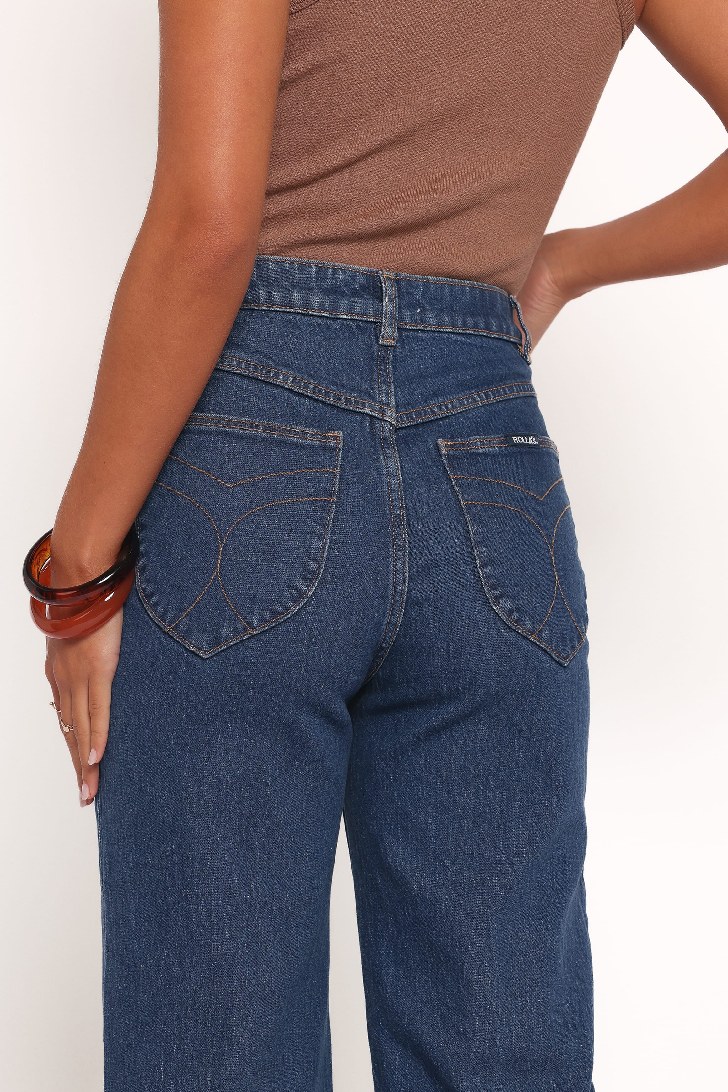 BOTTOMS Rollas Sailor Long Jeans - Eco Ruby Blue