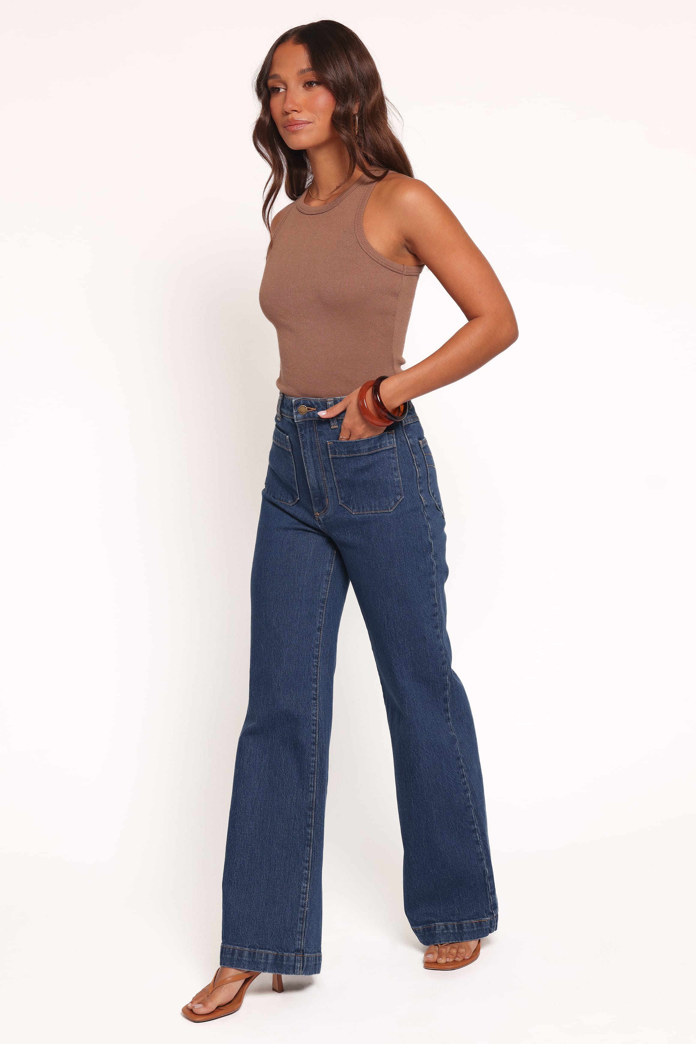BOTTOMS Rollas Sailor Long Jeans - Eco Ruby Blue