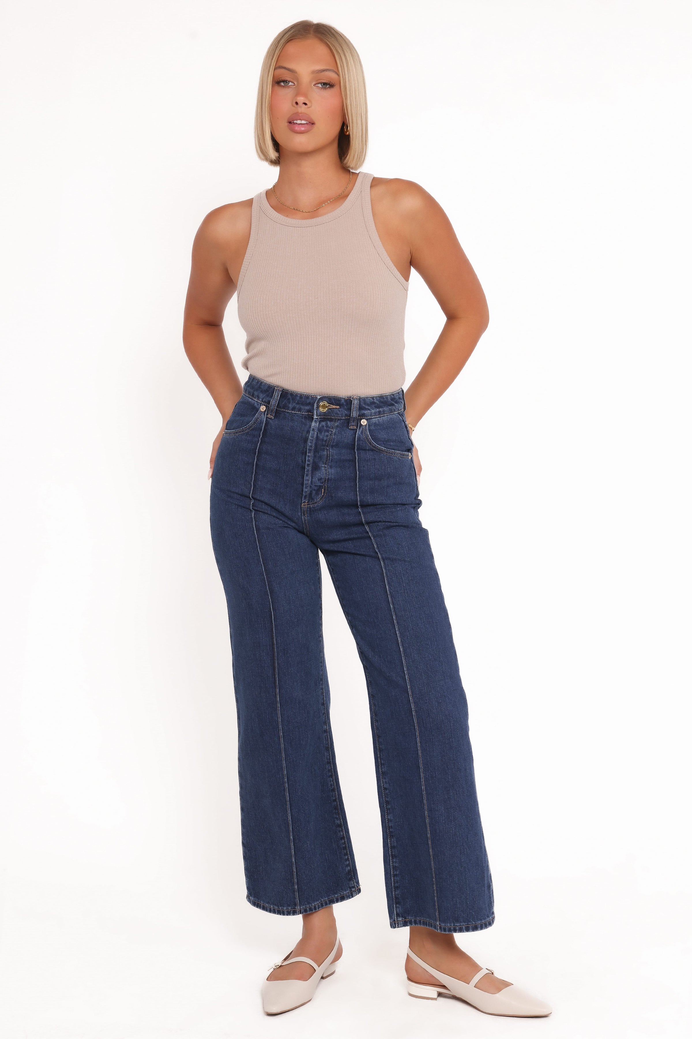 BOTTOMS Rollas Sailor Scoop Jeans - Pacific Blue