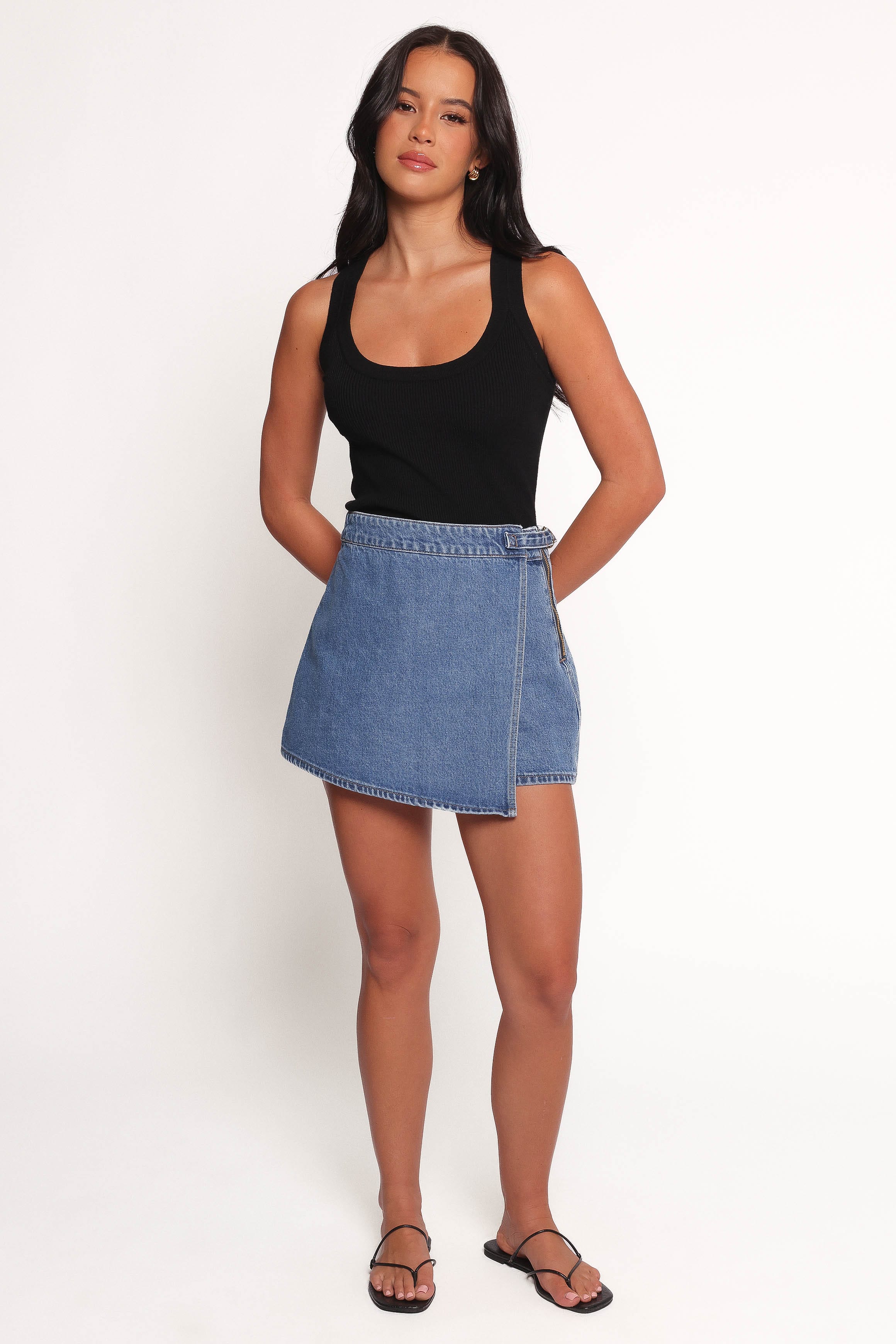 BOTTOMS Rollas Skort - River Blue