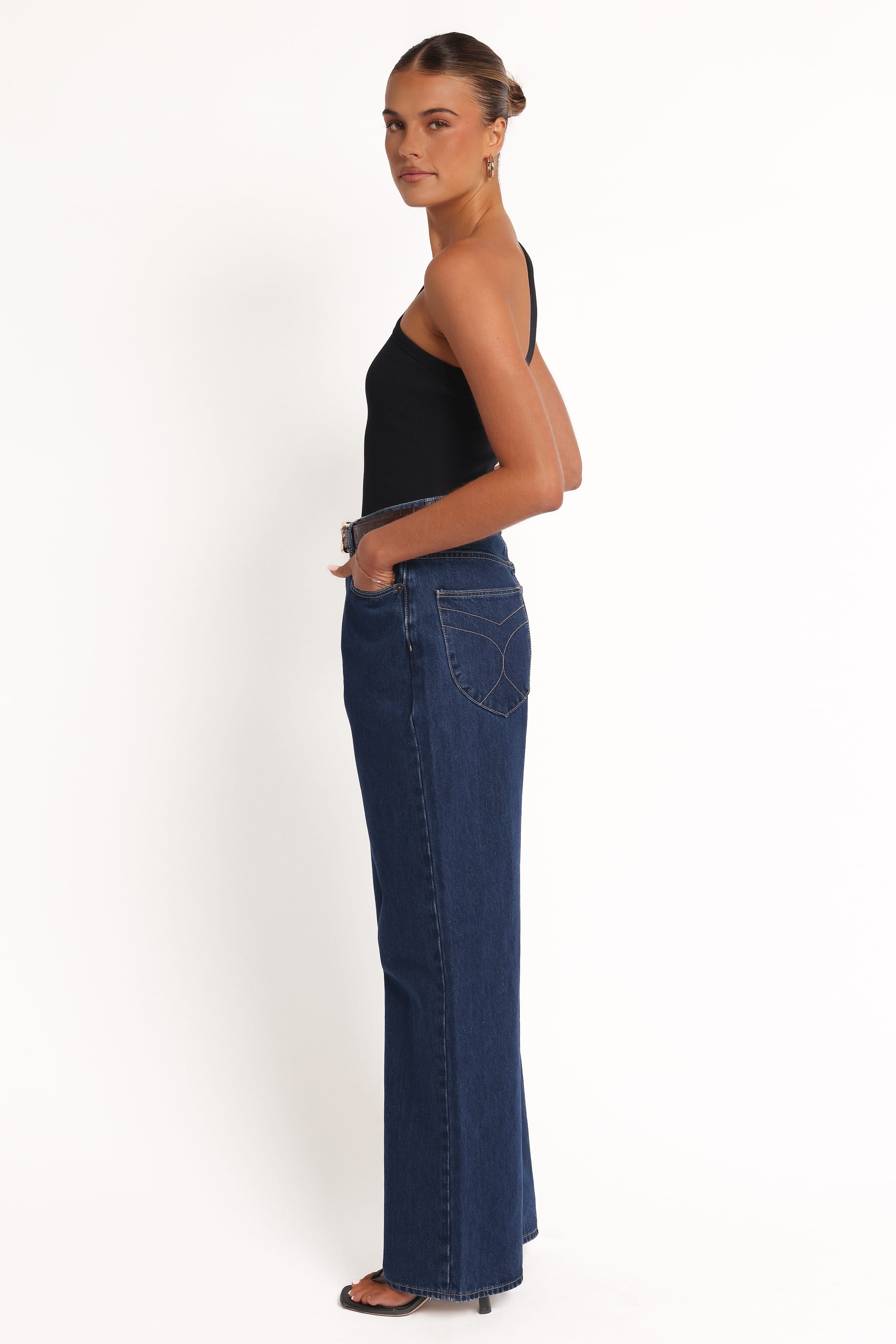 BOTTOMS Rollas Stevie Relaxed Jeans - Deep Blue
