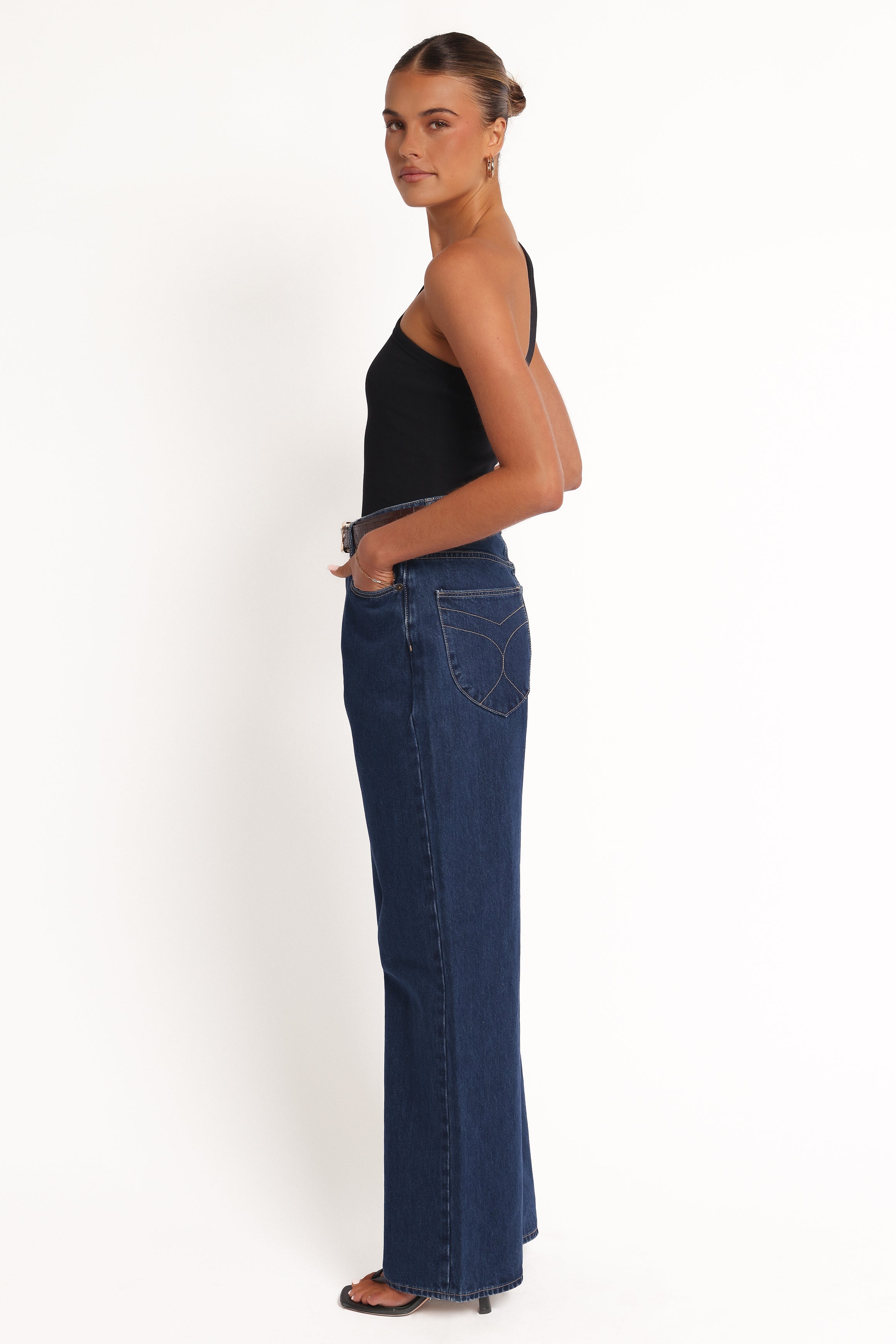 BOTTOMS Rollas Stevie Relaxed Jeans - Deep Blue