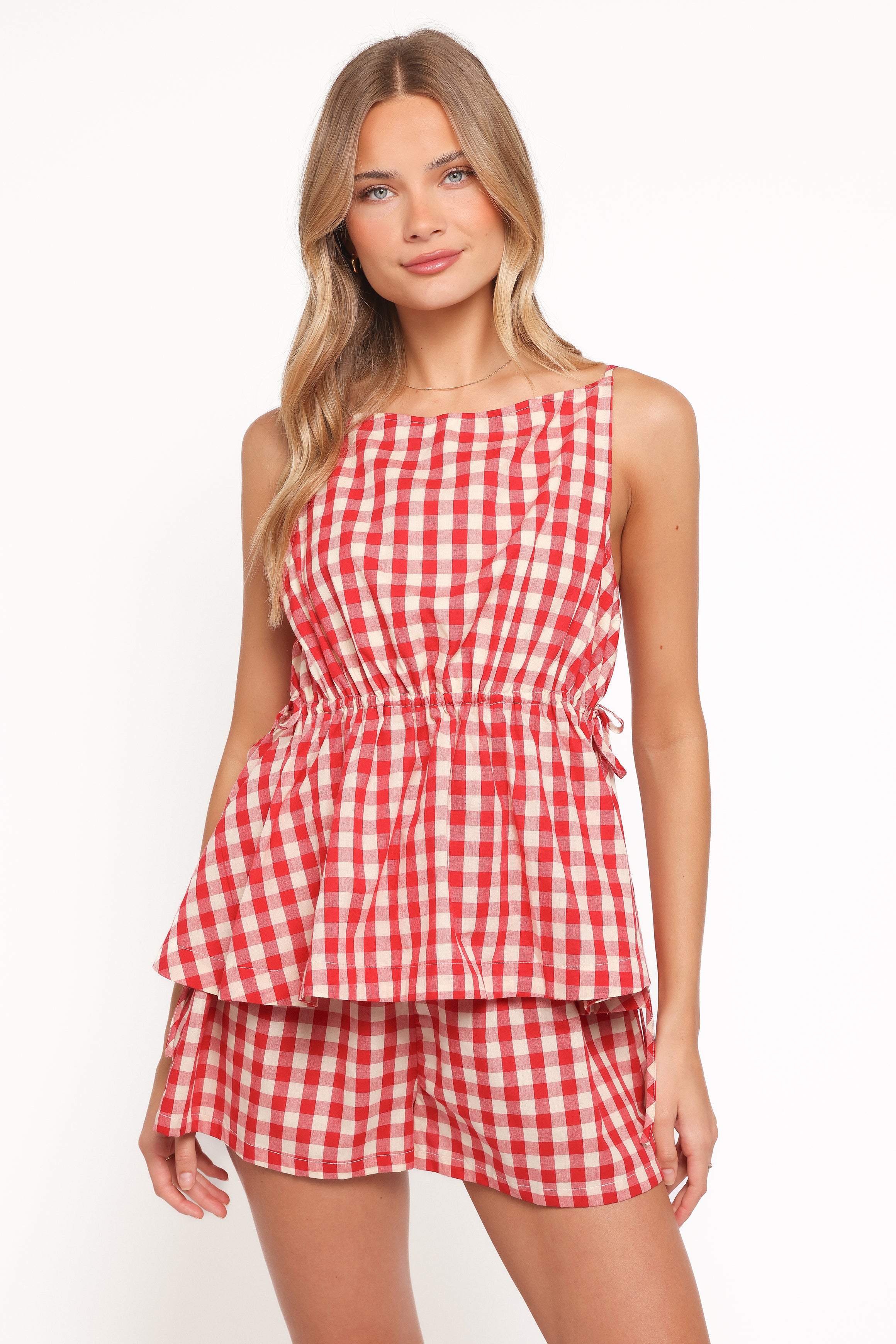 BOTTOMS Rory Shorts - Red Gingham