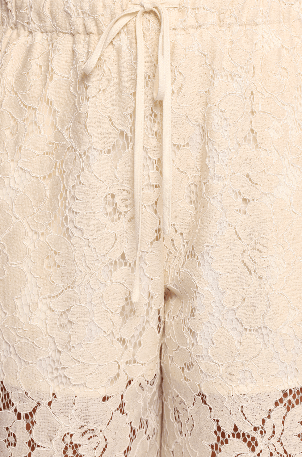 BOTTOMS Sabina Lace Wide Leg Pant - Cream