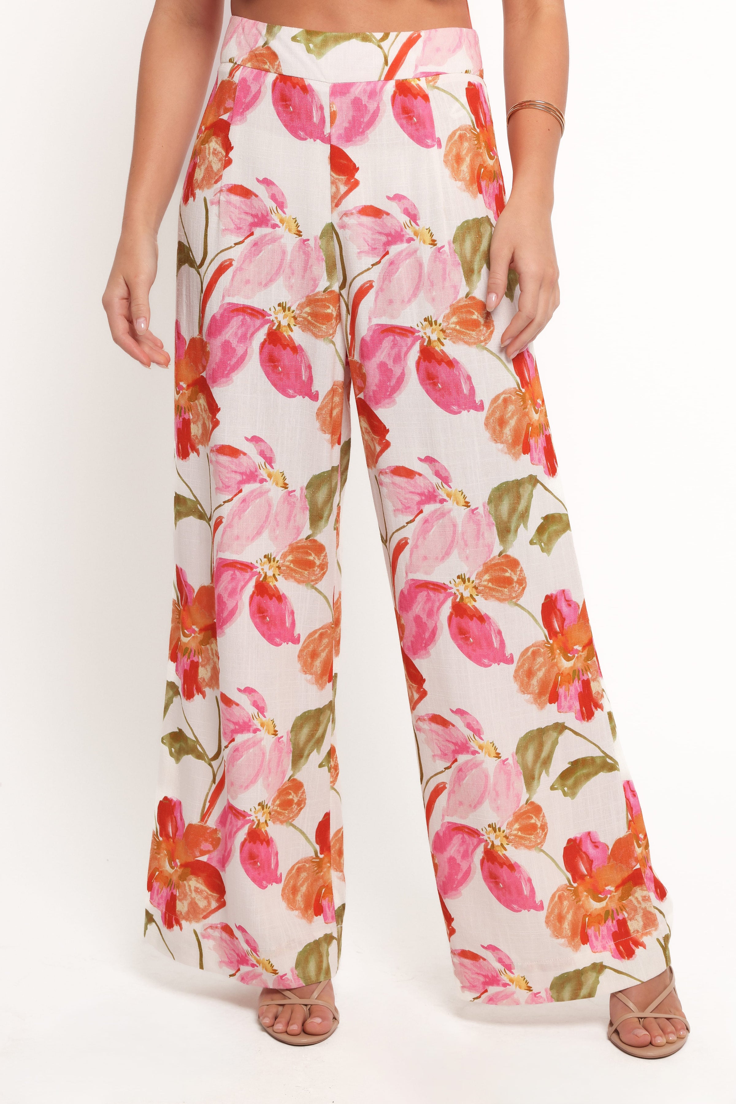 BOTTOMS Saffra Wide Leg Pants - Everlyn Print