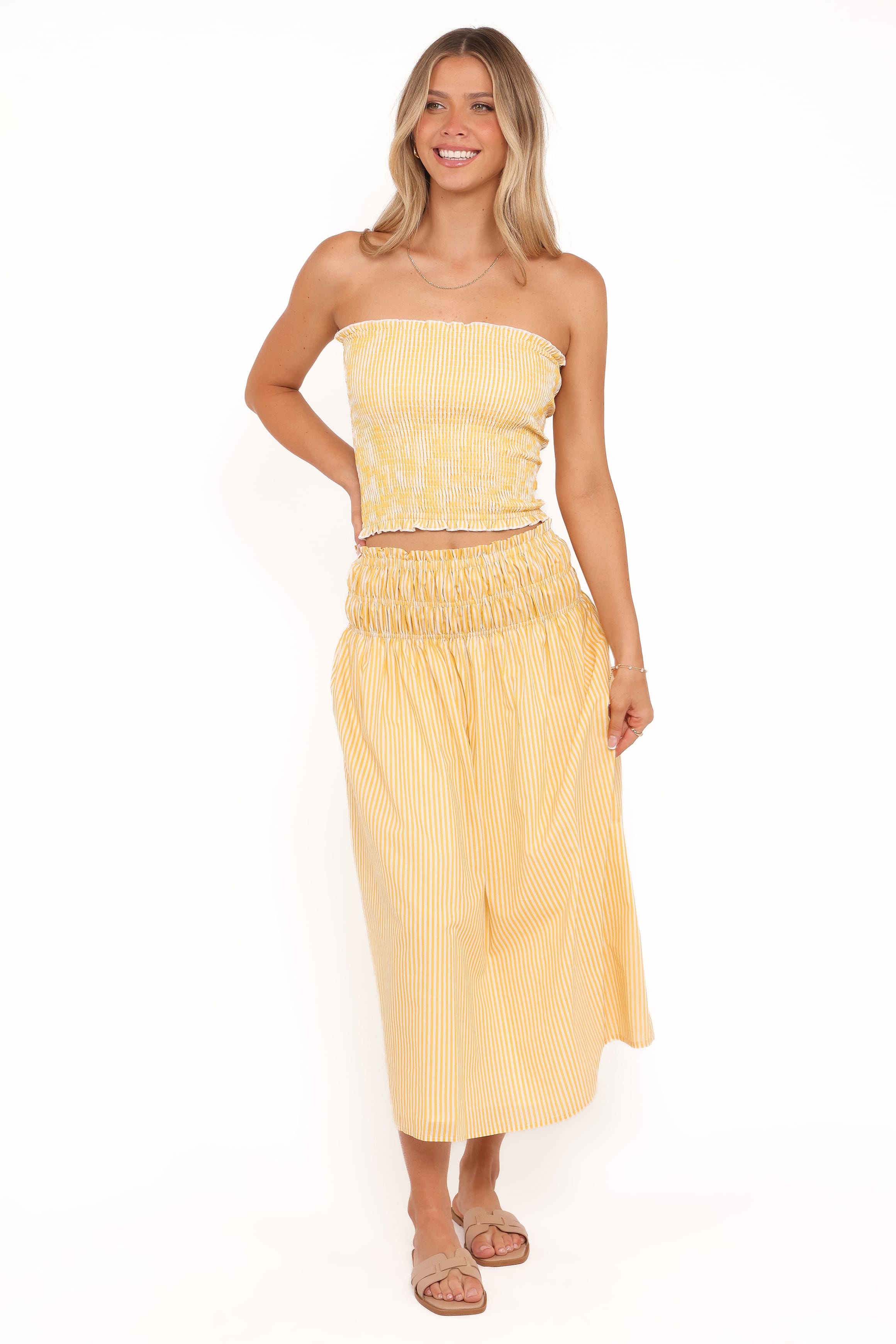 BOTTOMS Salome Maxi Skirt - Mango Stripe