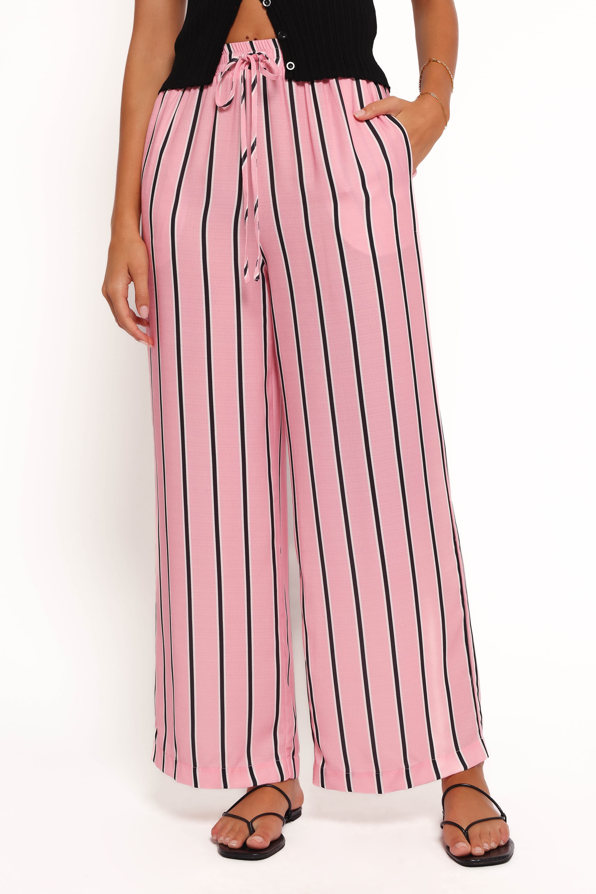 BOTTOMS Samara Pant - Pink Stripe