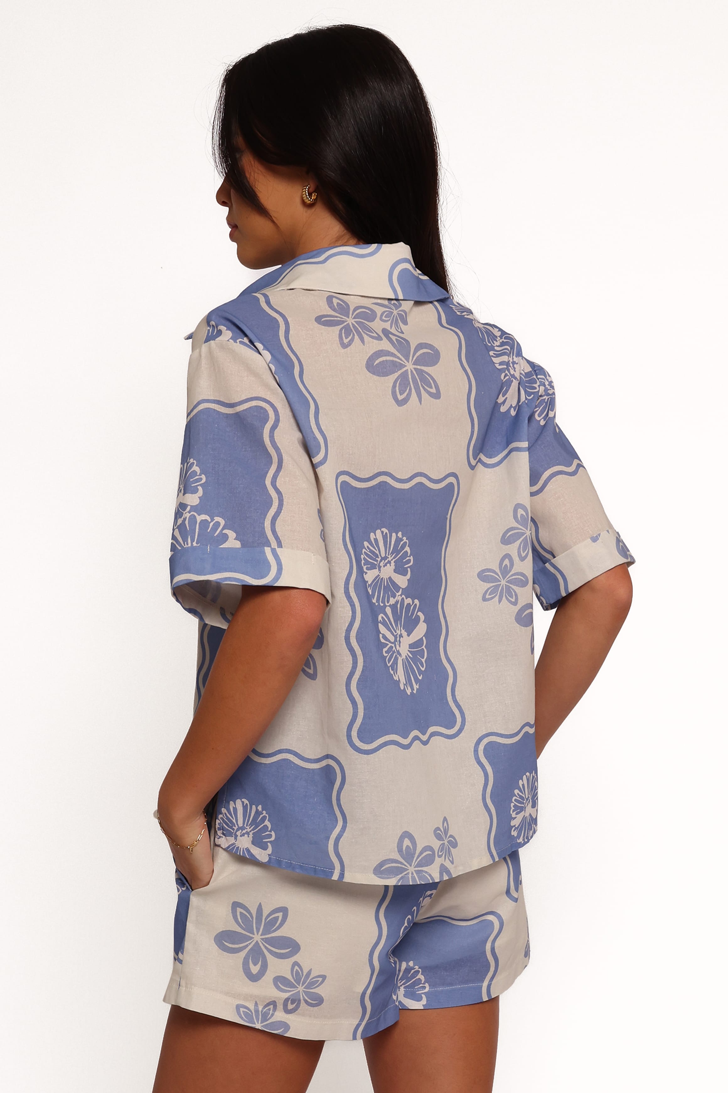BOTTOMS Shellie Shorts - Blue Dahlia