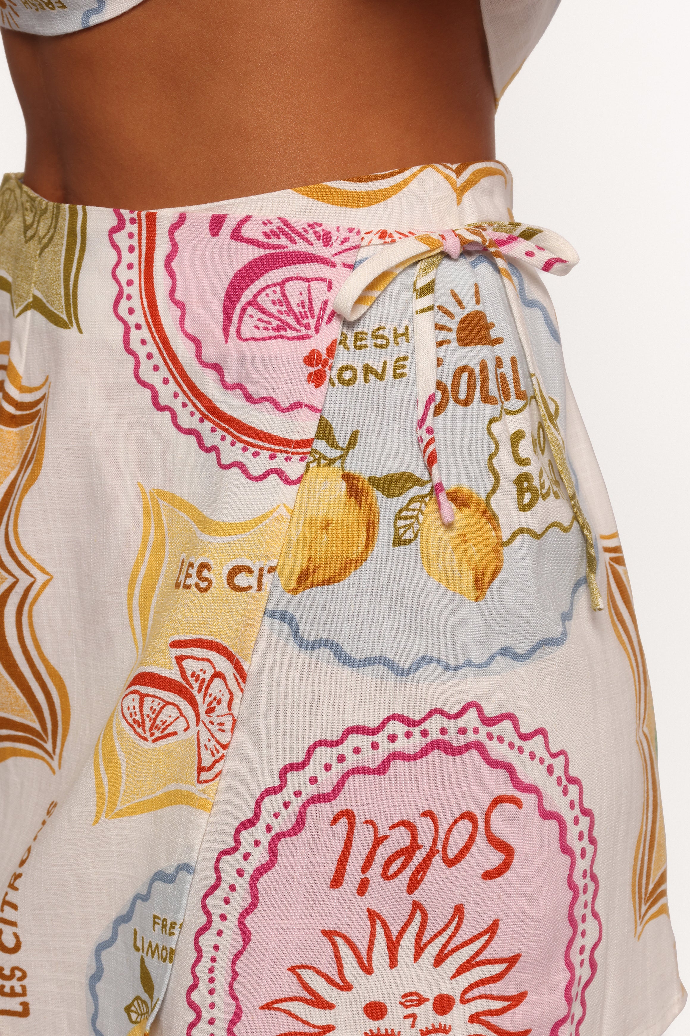 BOTTOMS Siena Wrap Mini Skirt - Bella