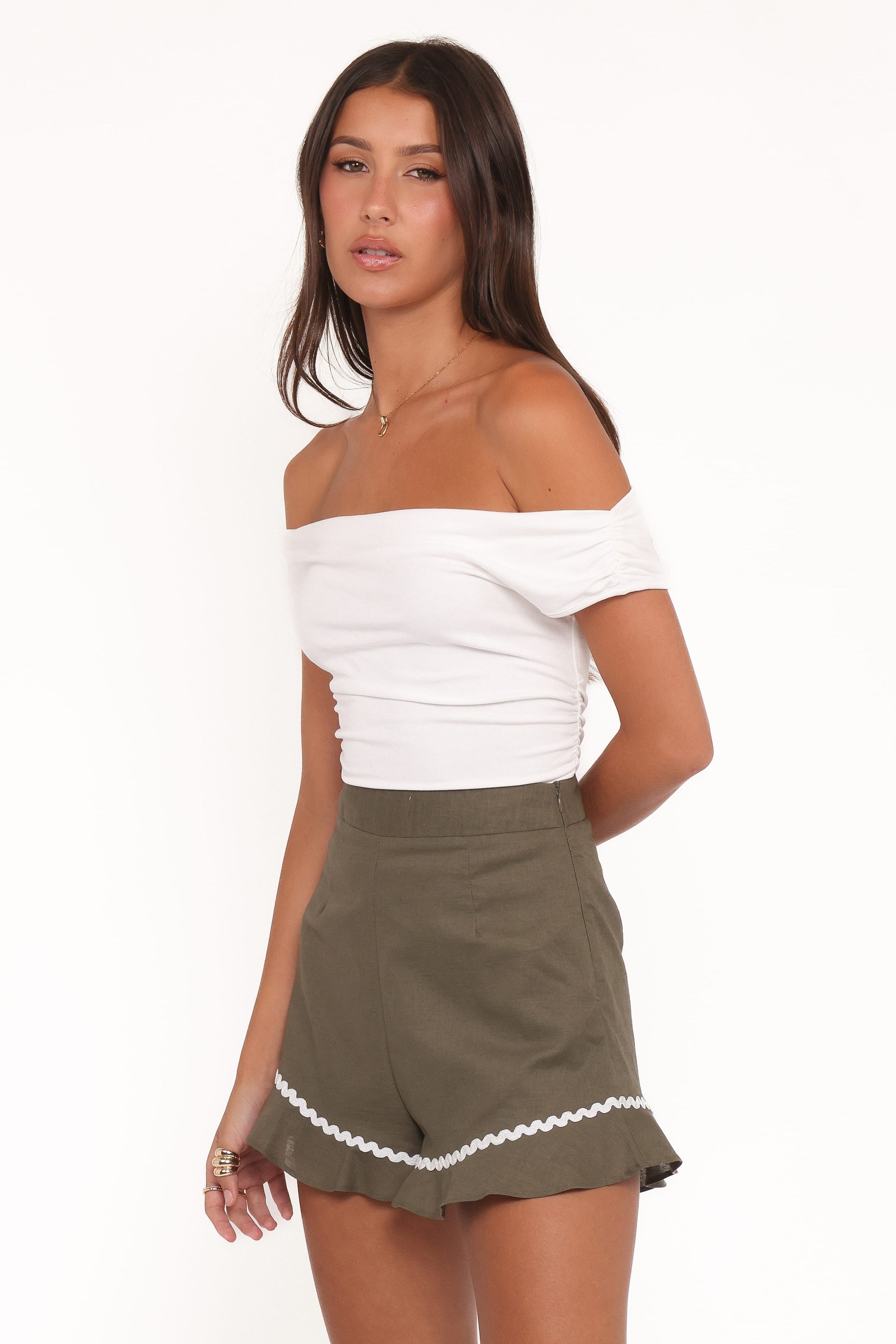 BOTTOMS Sloane Short - Olive Cream
