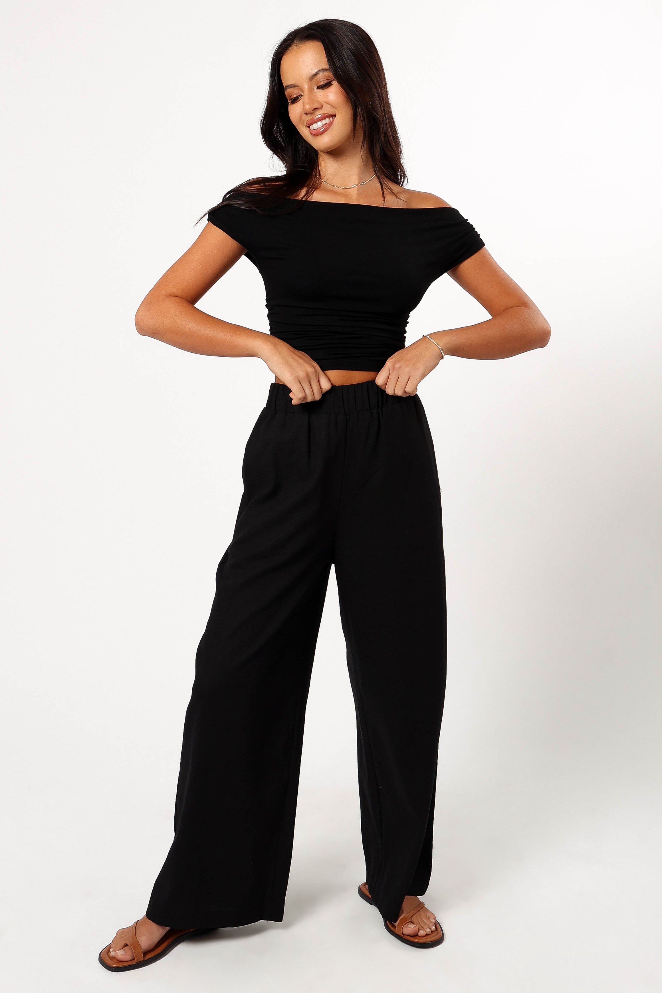 BOTTOMS @Soraya Pant - Black (Hold for Euro Summer)