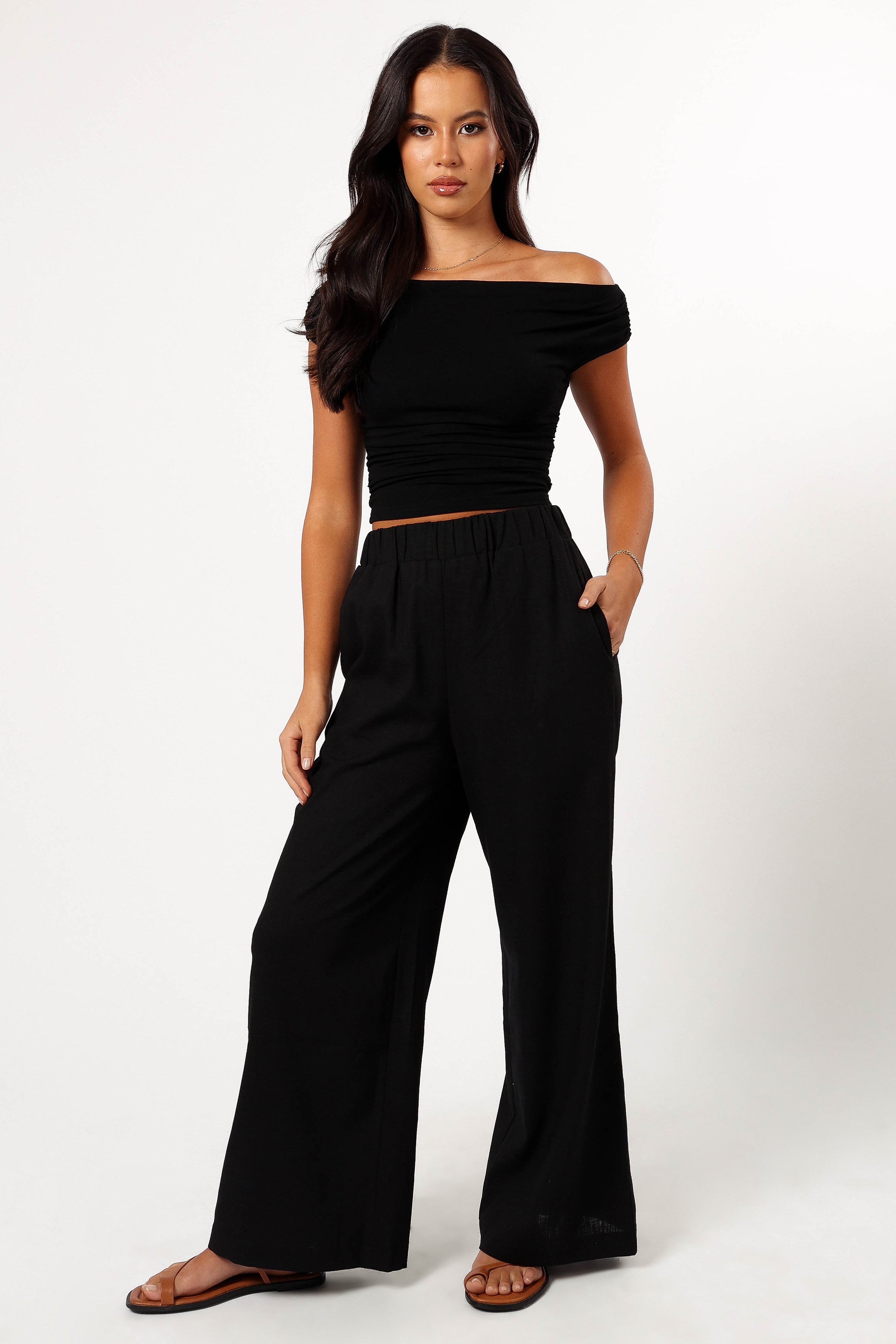 BOTTOMS @Soraya Pant - Black (Hold for Euro Summer)