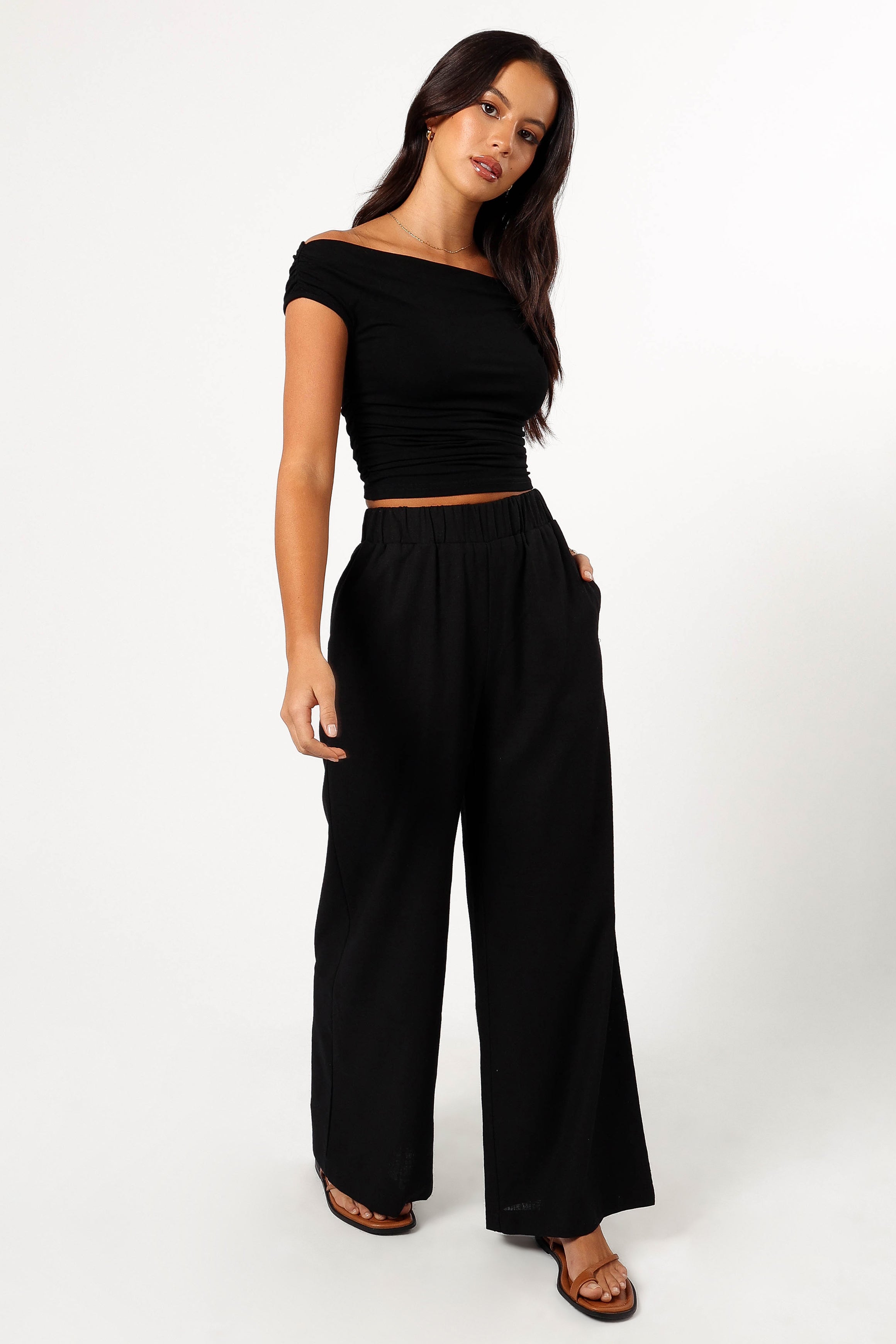 BOTTOMS @Soraya Pant - Black (Hold for Euro Summer)