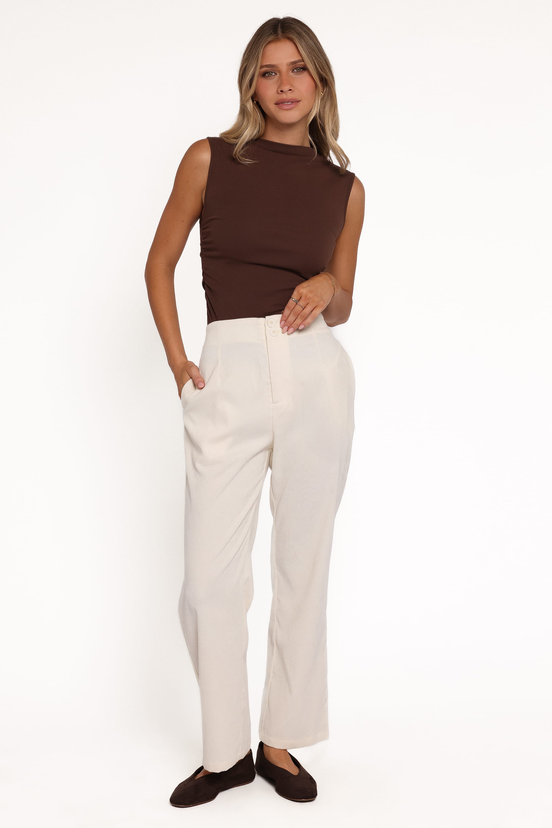 BOTTOMS Springfield Pants - Cream